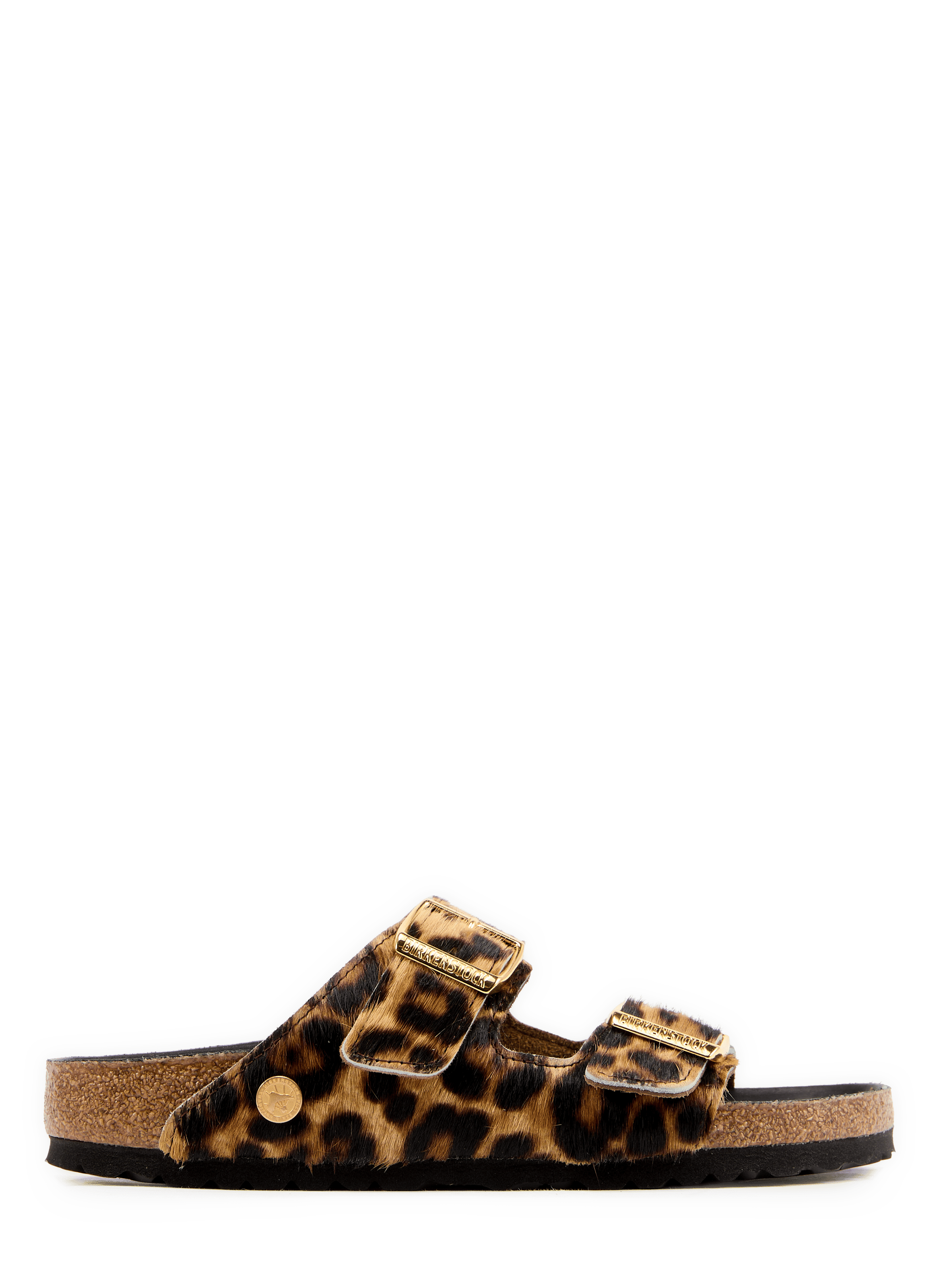 Sandalen Arizona dierenprint in leer BIRKENSTOCK Veelkleurig