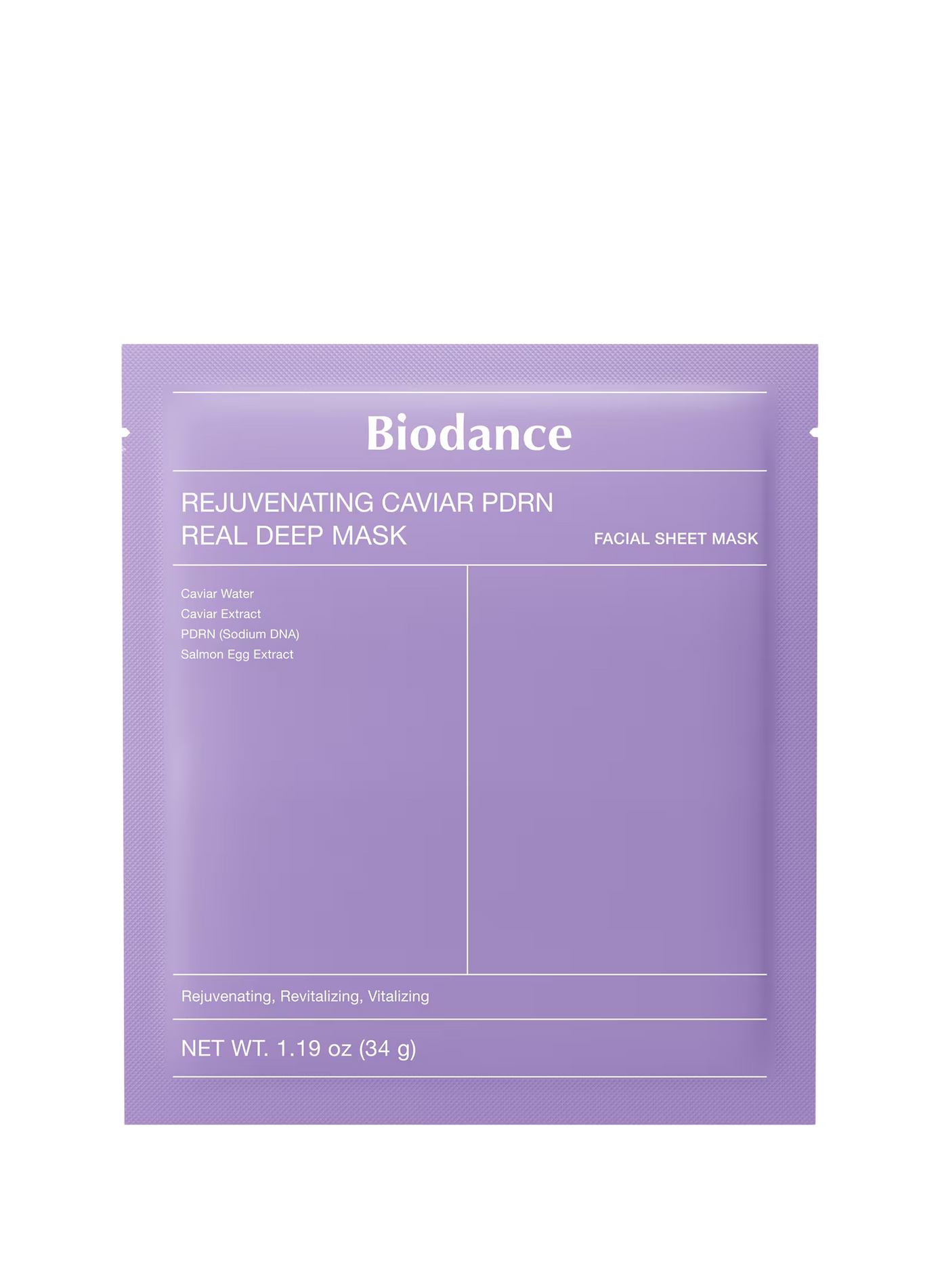 Masque régénérant au caviar et pdrn BIODANCE No color