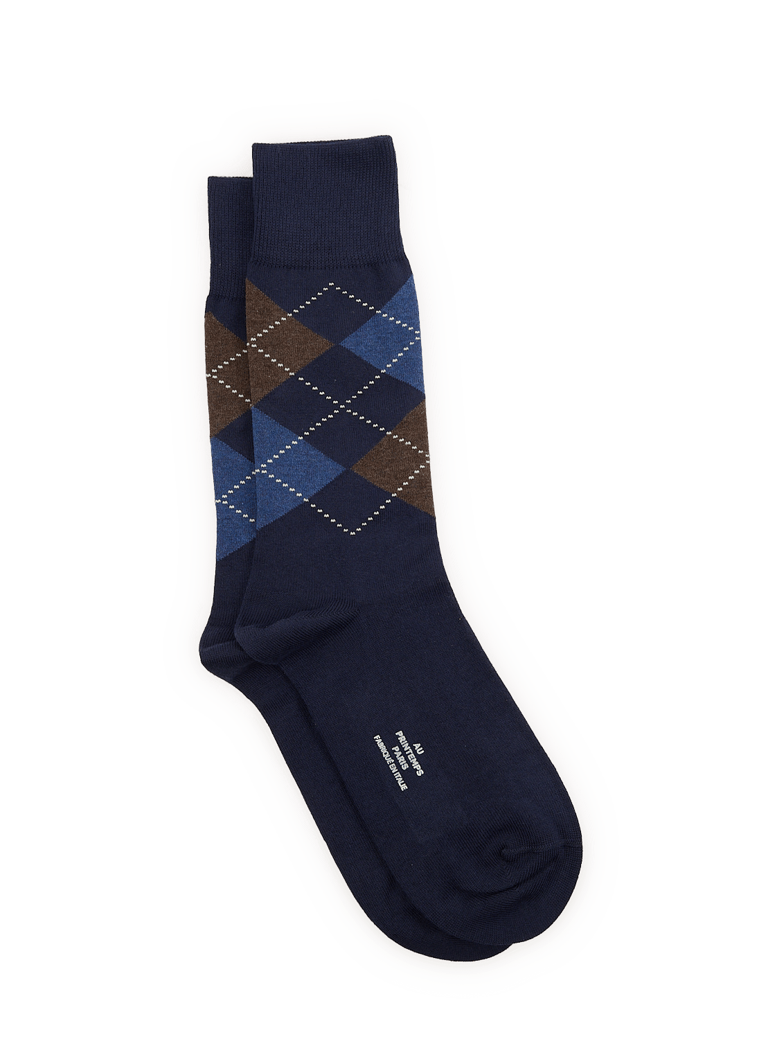 Hohe Socken mit Rautenmuster aus Baumwollmischung CHO DIC PRI LOSA CH BLEU CA Navy blue