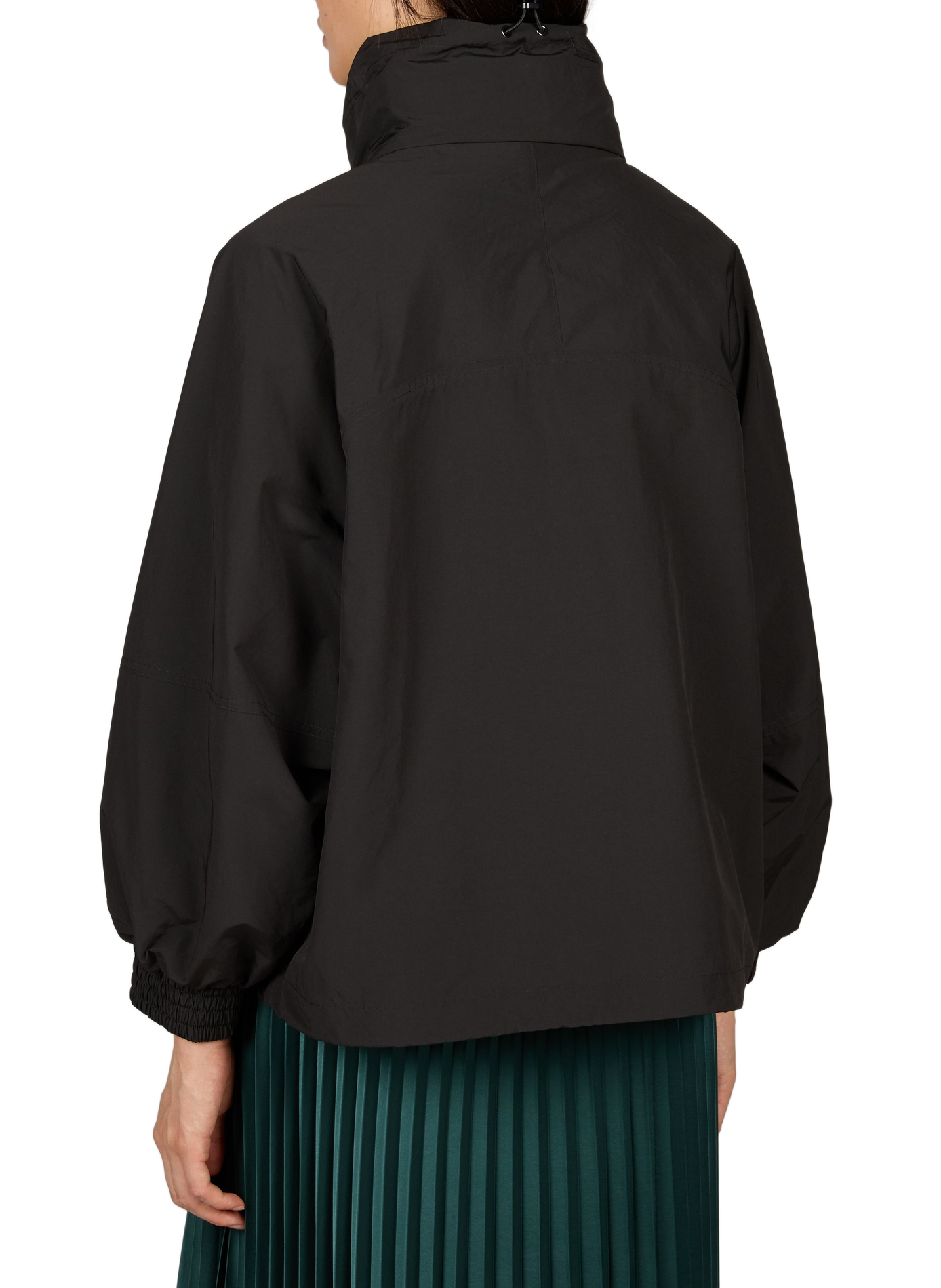 Hooded waterproof jacket MAX MARA WEEK END Black