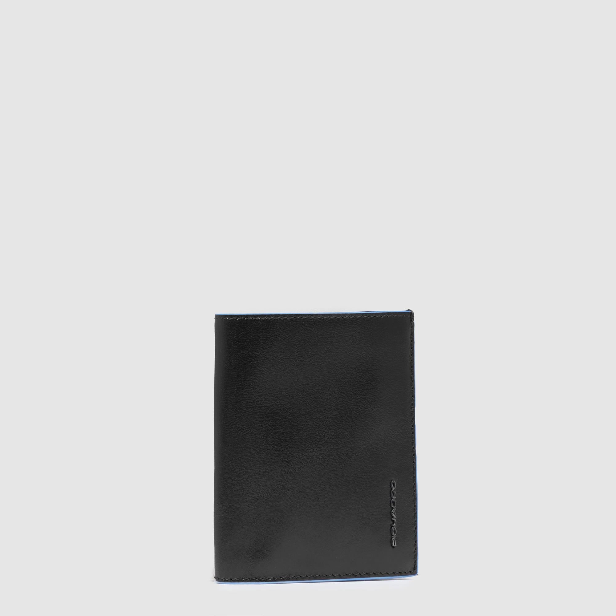 Portefeuille homme vertical avec porte-monnaie PIQUADRO Noir