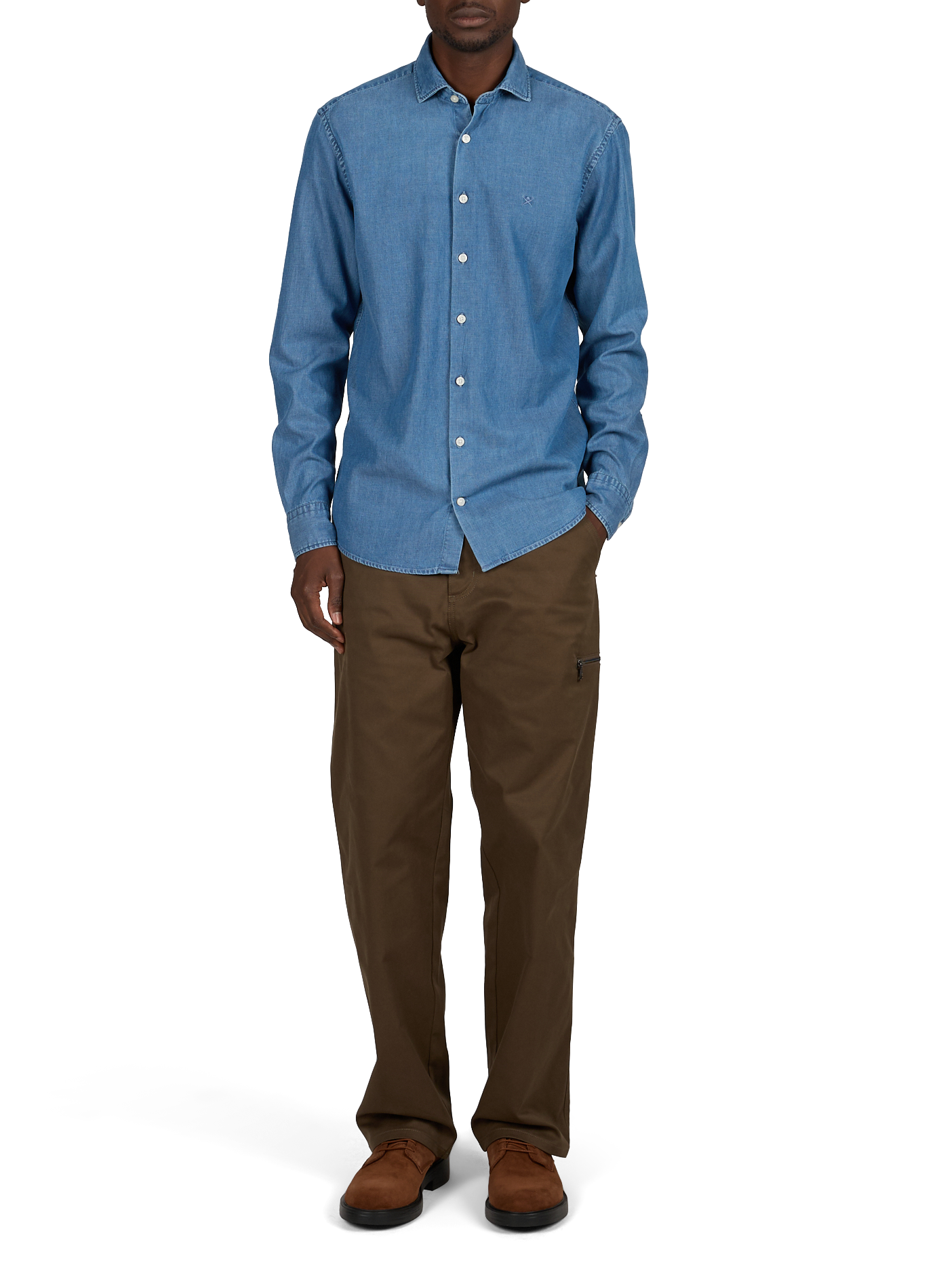 Pantaloni dritti MONCLER Verde