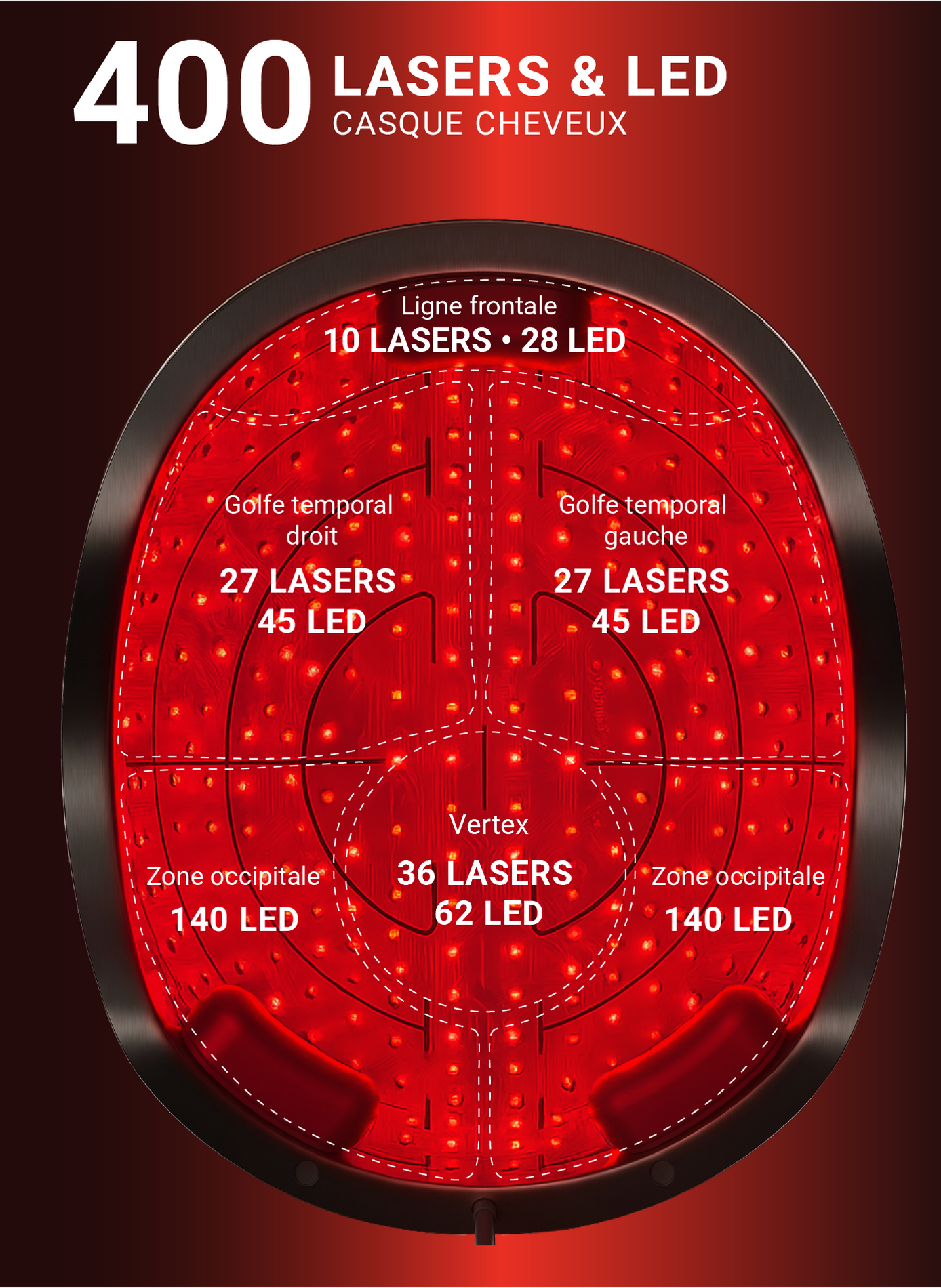 Laser- & LED-Helm X400 NOOANCE No color