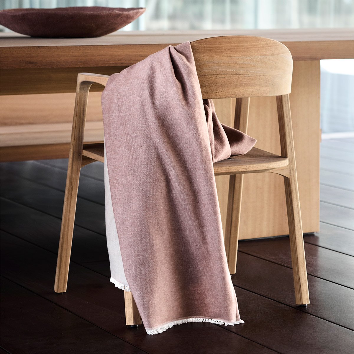 Plaid en coton, cottage BOSS HOME Marron
