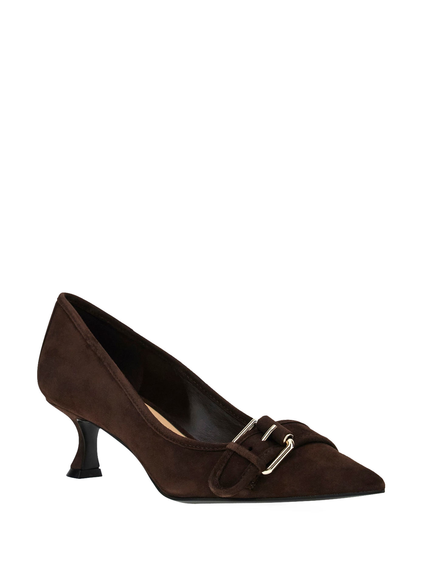Pumps met gesp van suèdeleer GUESS Bruin