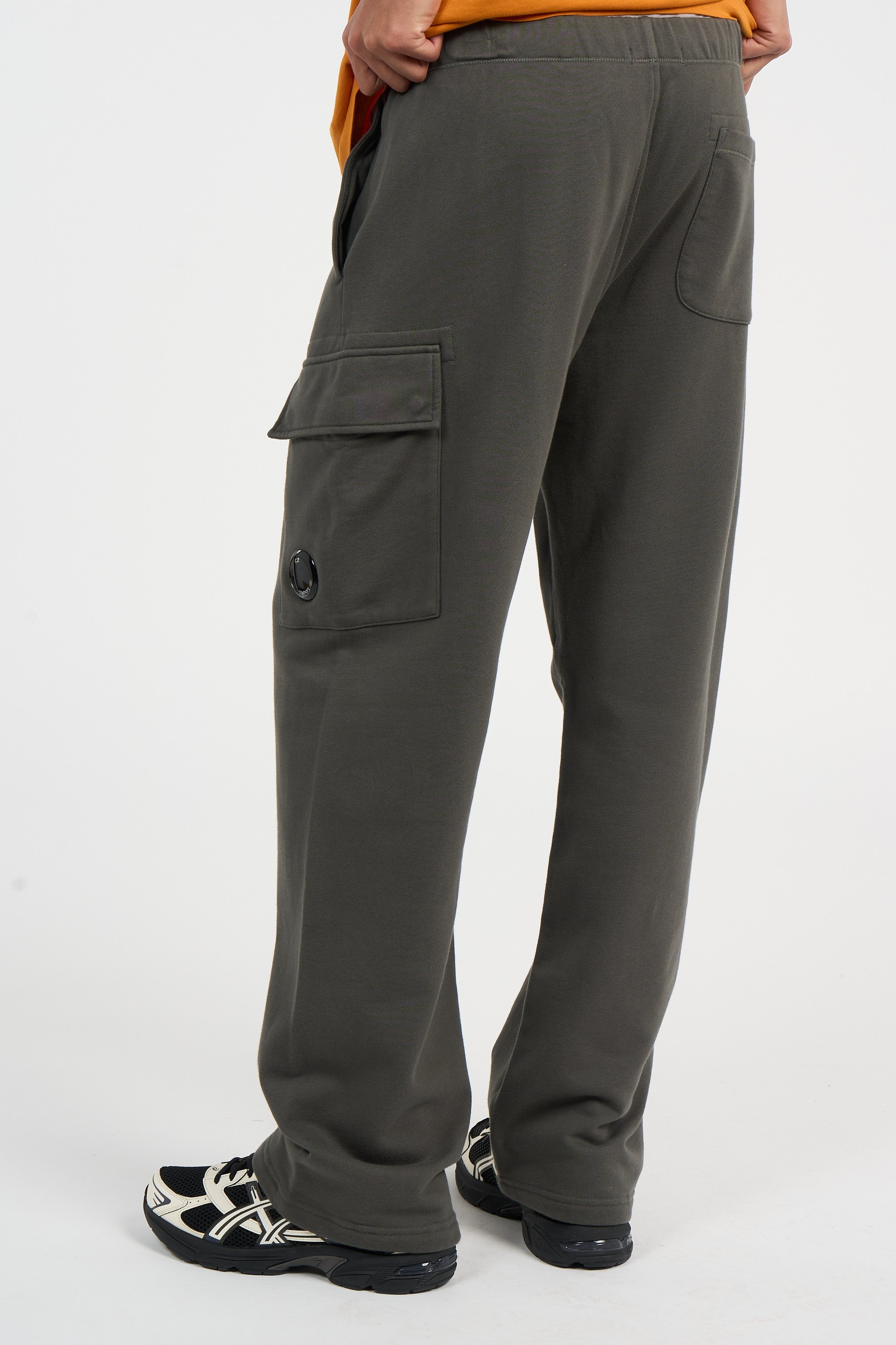 Pantalon de survêtement diagonal raised fleece cargo sweatpants CP COMPANY Kaki
