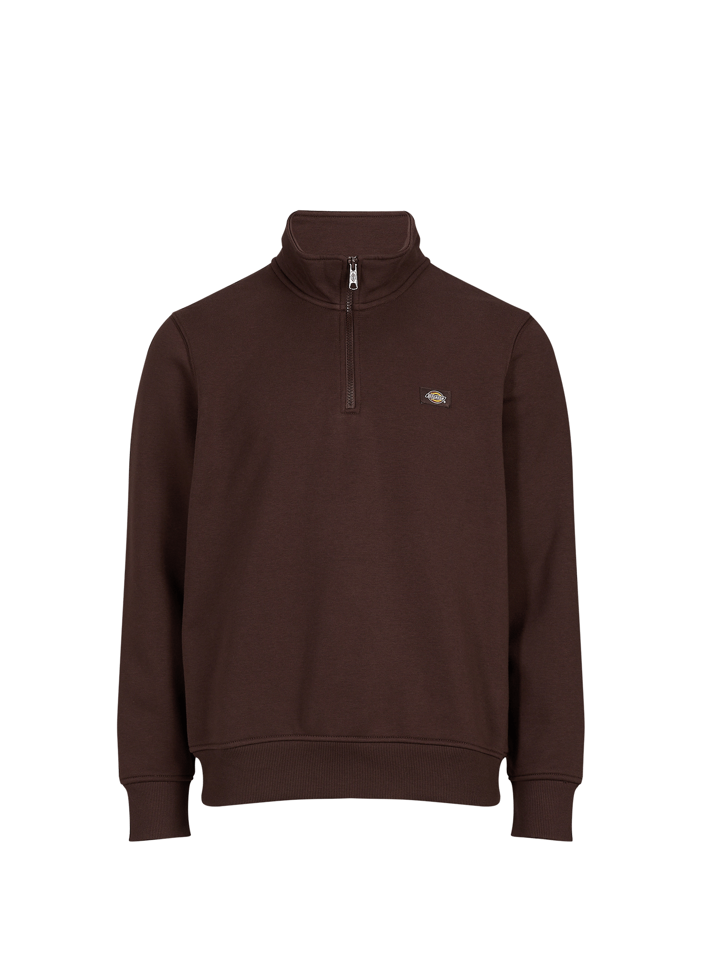 Sweatshirt mit Reißverschlusskragen aus Baumwollmischung DICKIES Braun