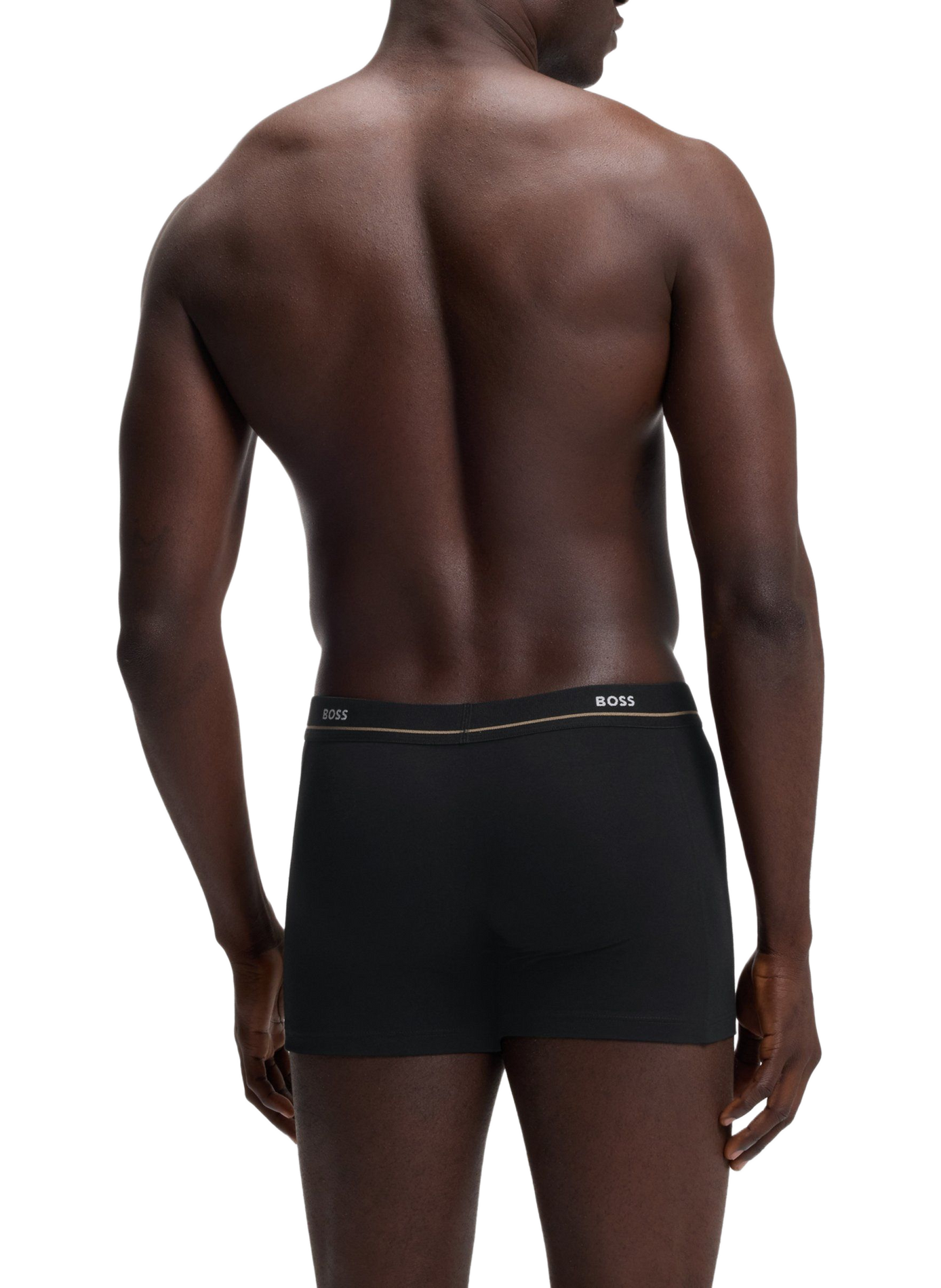 Lote de 5 bóxers ESSENTIAL de algodón mezclado BOSS Negro