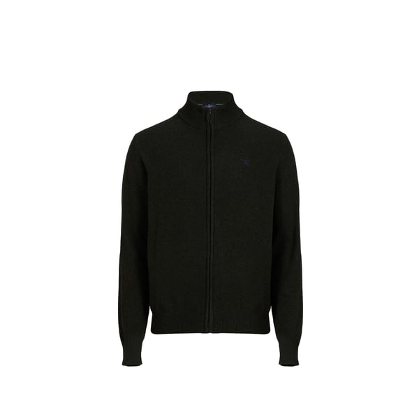 Gilet zippé col montant en laine Gilet zippé col montant en laine