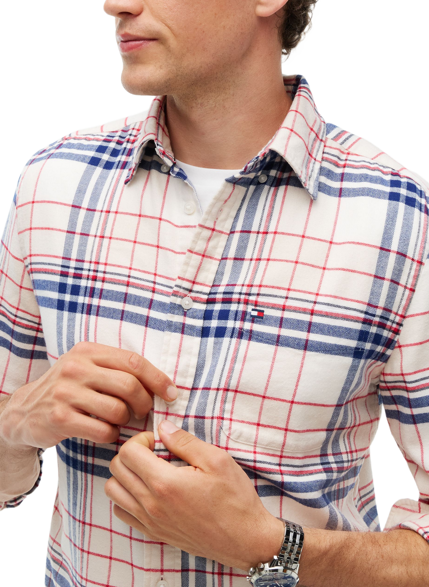 Chemise droite à carreaux TOMMY HILFIGER Multicolour