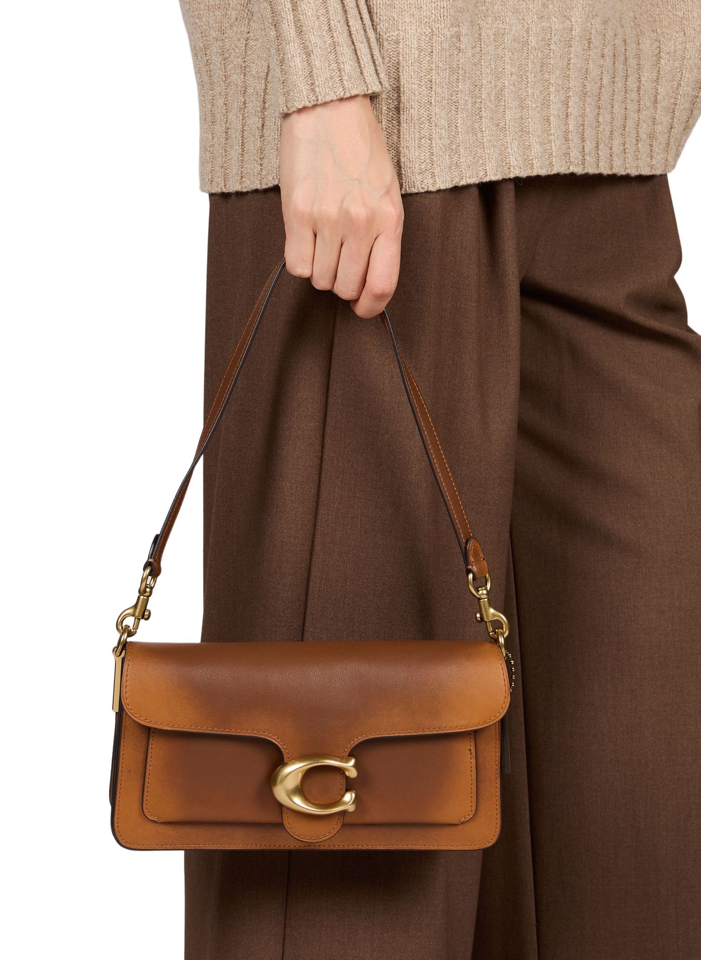 Tabby 26 leather shoulder bag COACH Brown