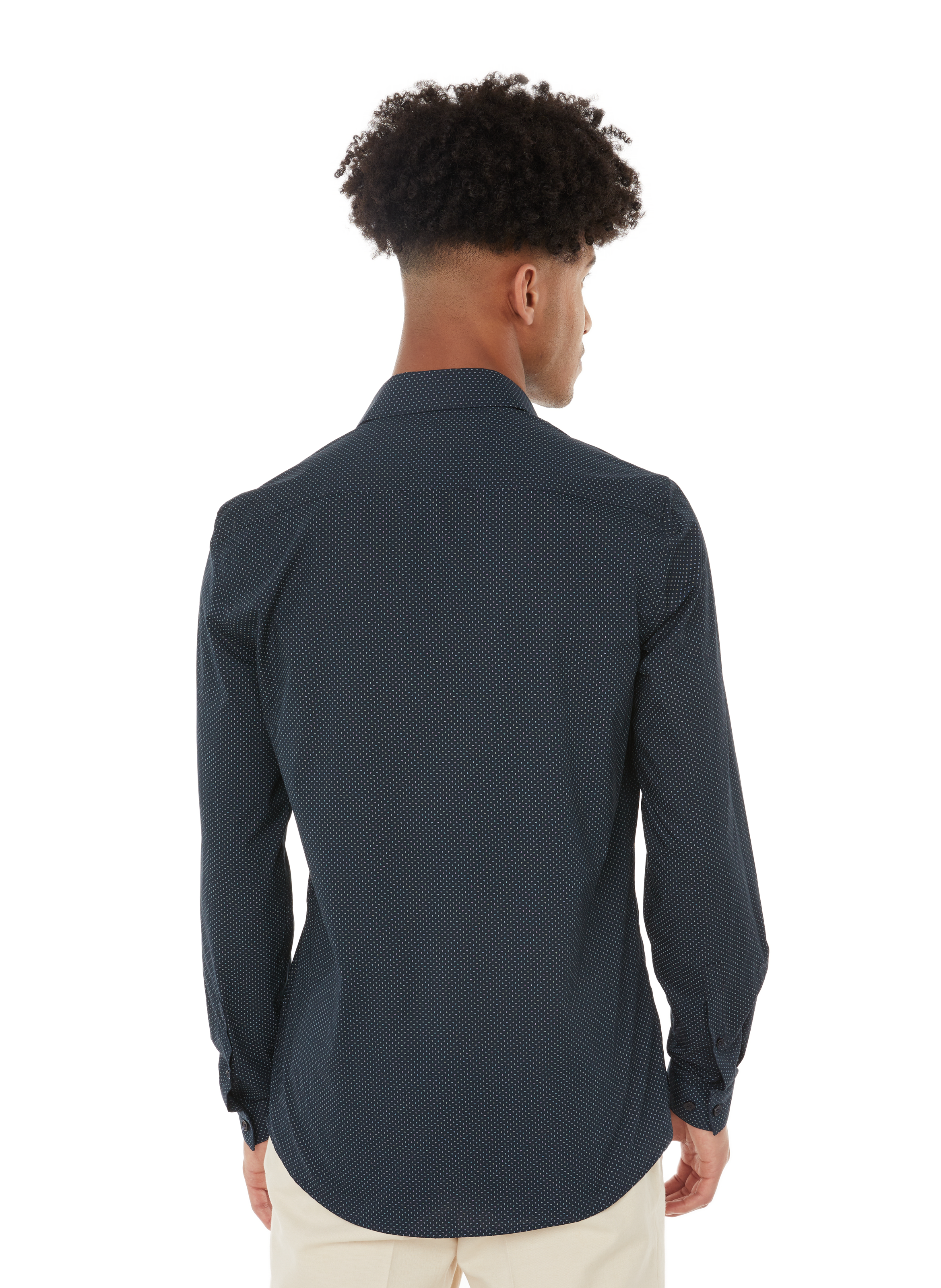 Chemise imprimée en coton AU PRINTEMPS PARIS Bleu