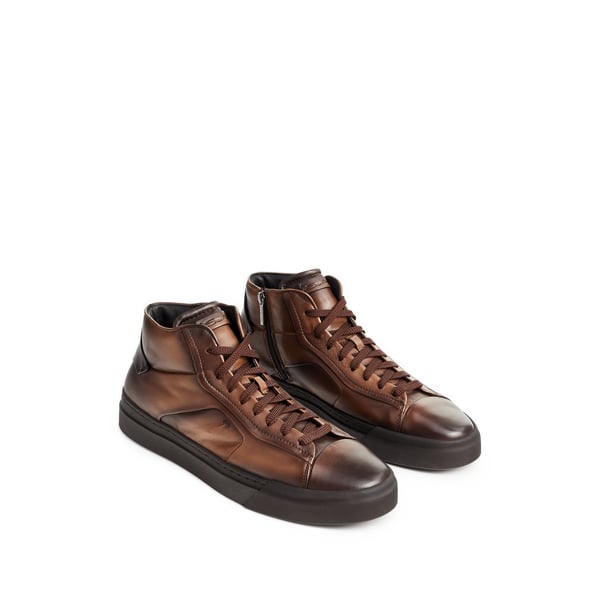 Baskets montantes en cuir