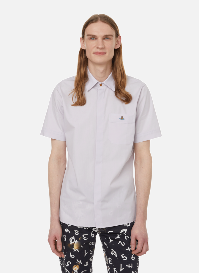 Short-sleeved cotton poplin shirt VIVIENNE WESTWOOD