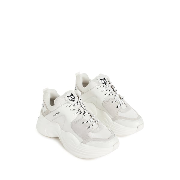 Baskets à plateforme en cuir