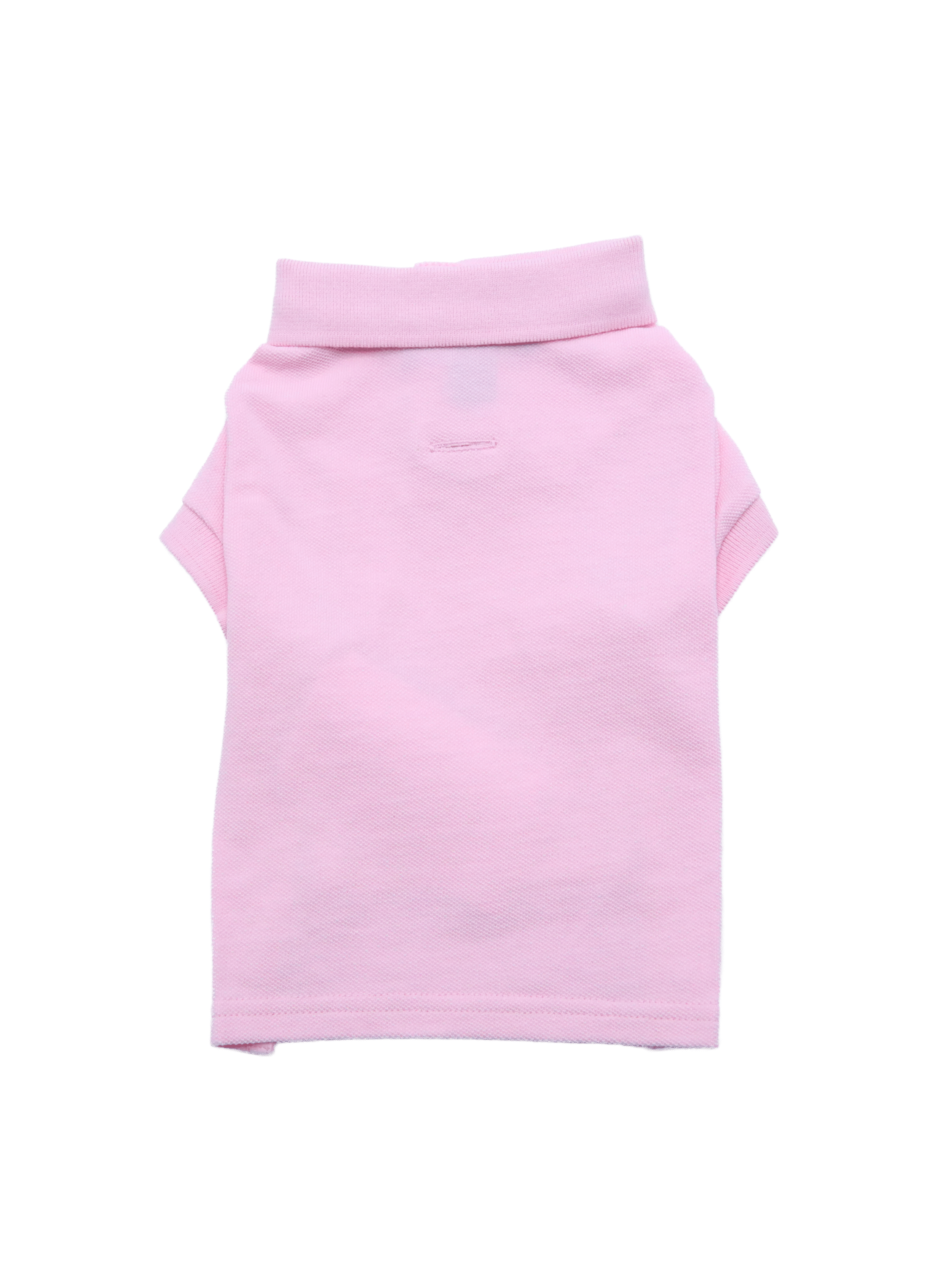 Polo pour chien en coton Rose