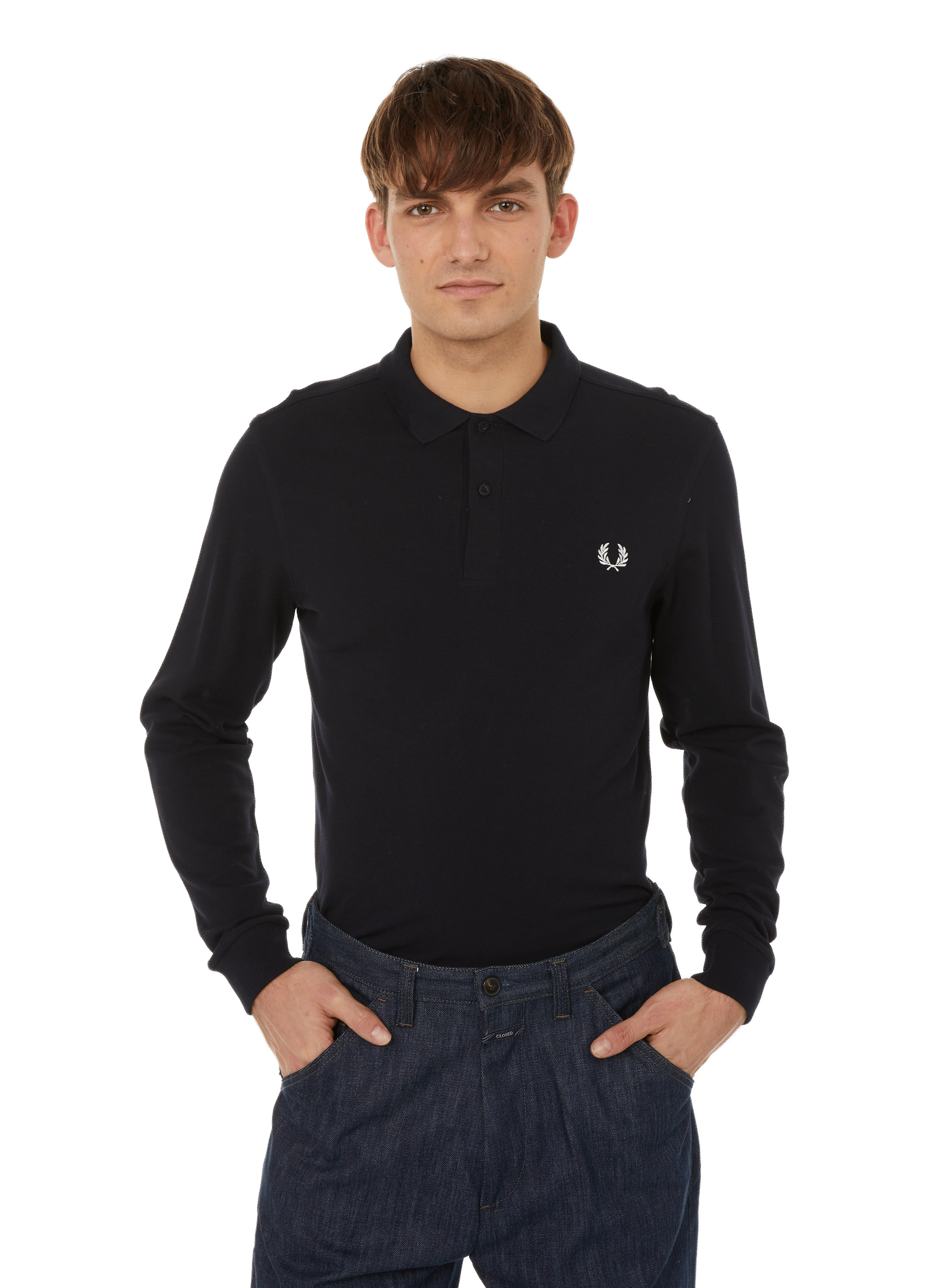 FRED PERRY Cotton polo shirt Black