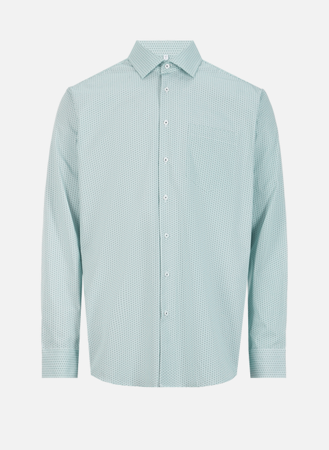 Patterned cotton shirt GreenSEIDENSTICKER 