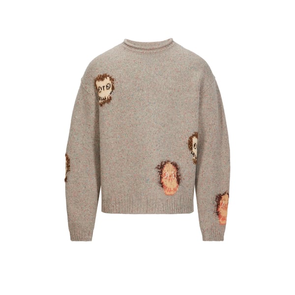 Acne Studios Oversized Wool-blend Jumper In Brown