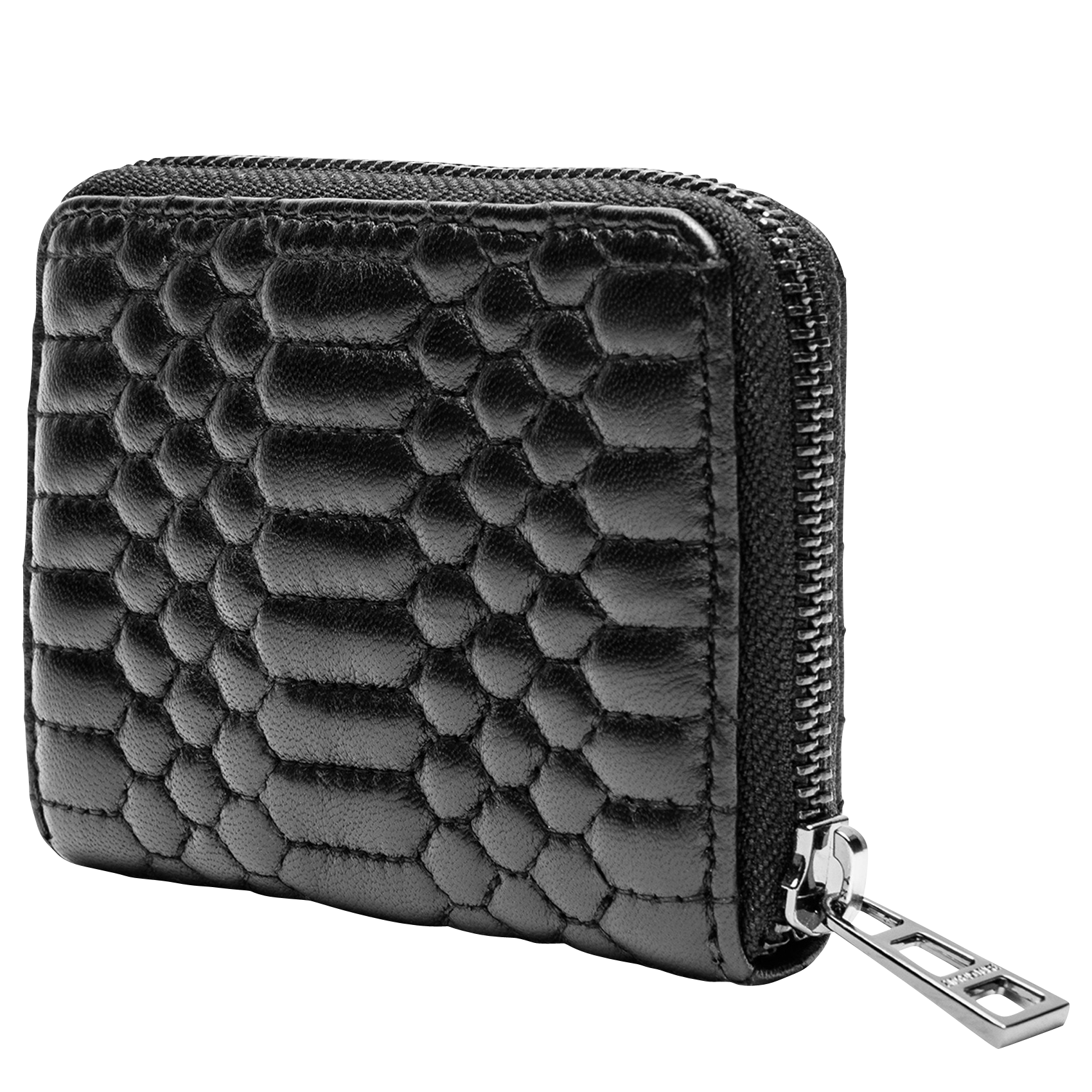 Portefeuille en cuir matelassé mini zv ZADIG&VOLTAIRE Noir