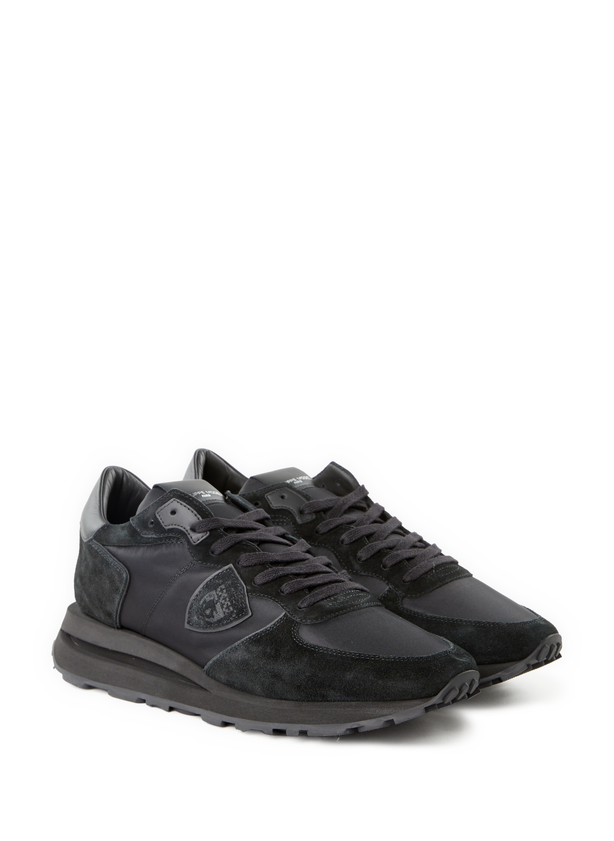 Bi-material sneakers PHILIPPE MODEL Black