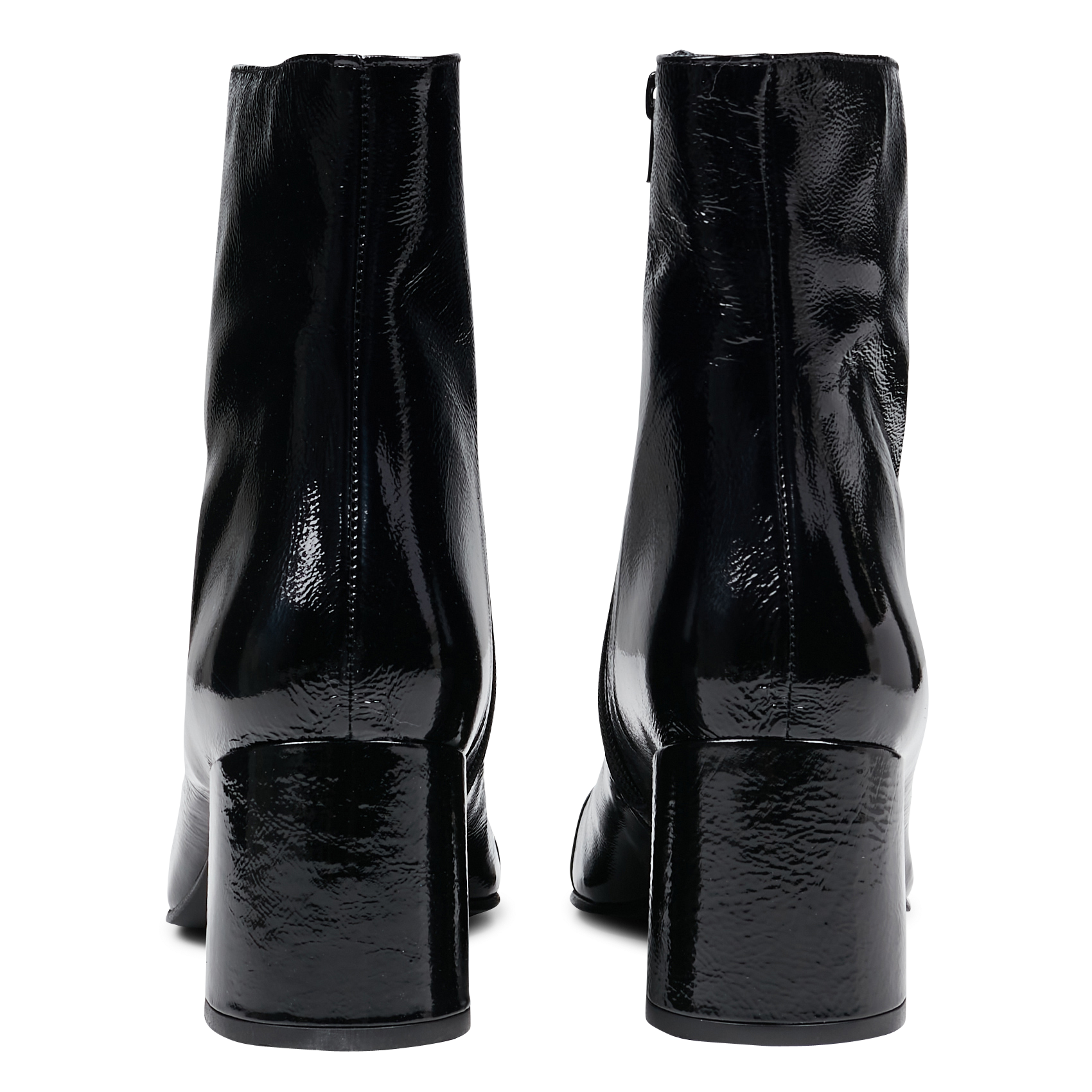 Bottines en cuir vernis plissé doniama JONAK Noir