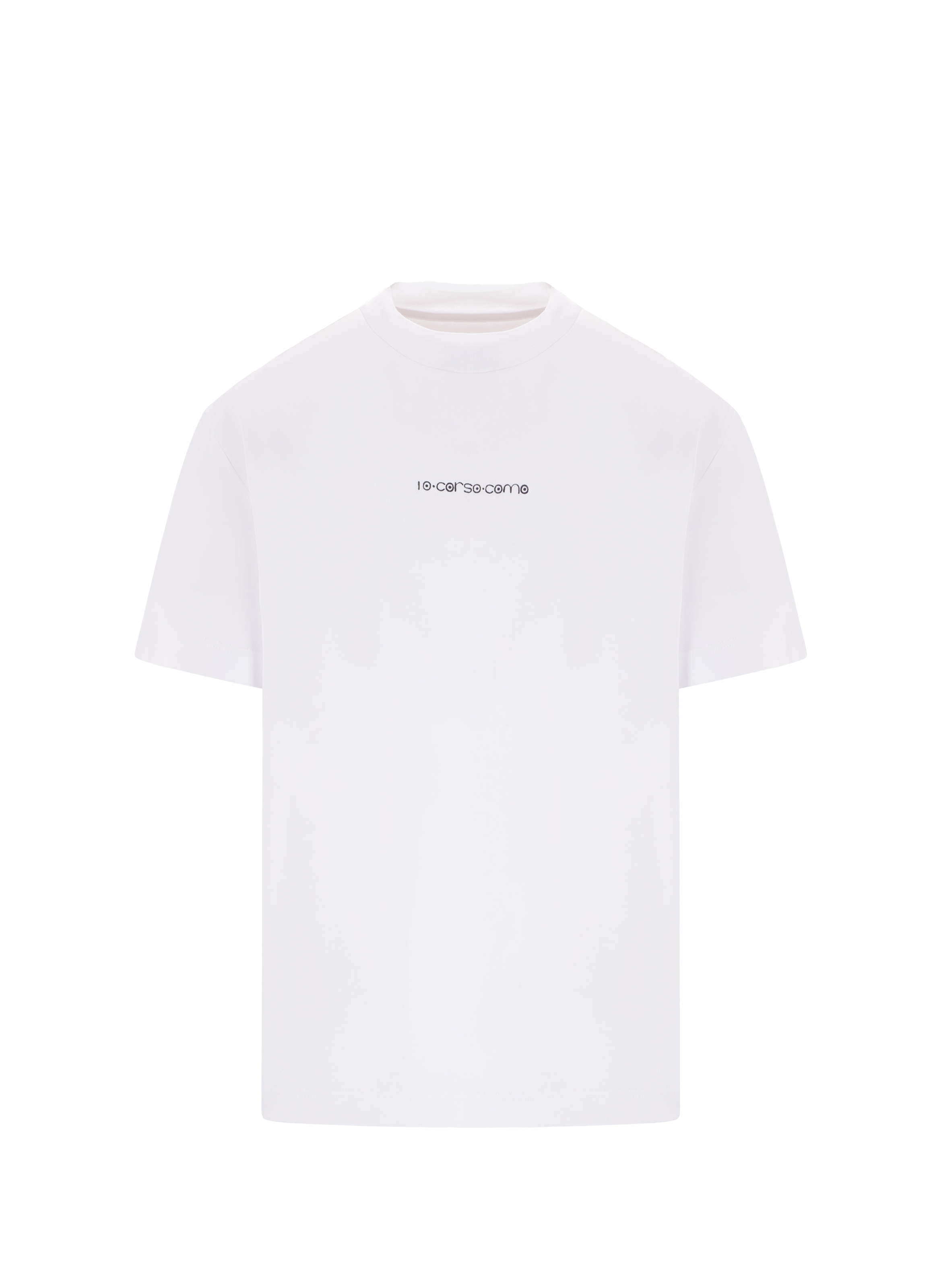 10 CORSO COMO Cotton round-neck T-shirt White