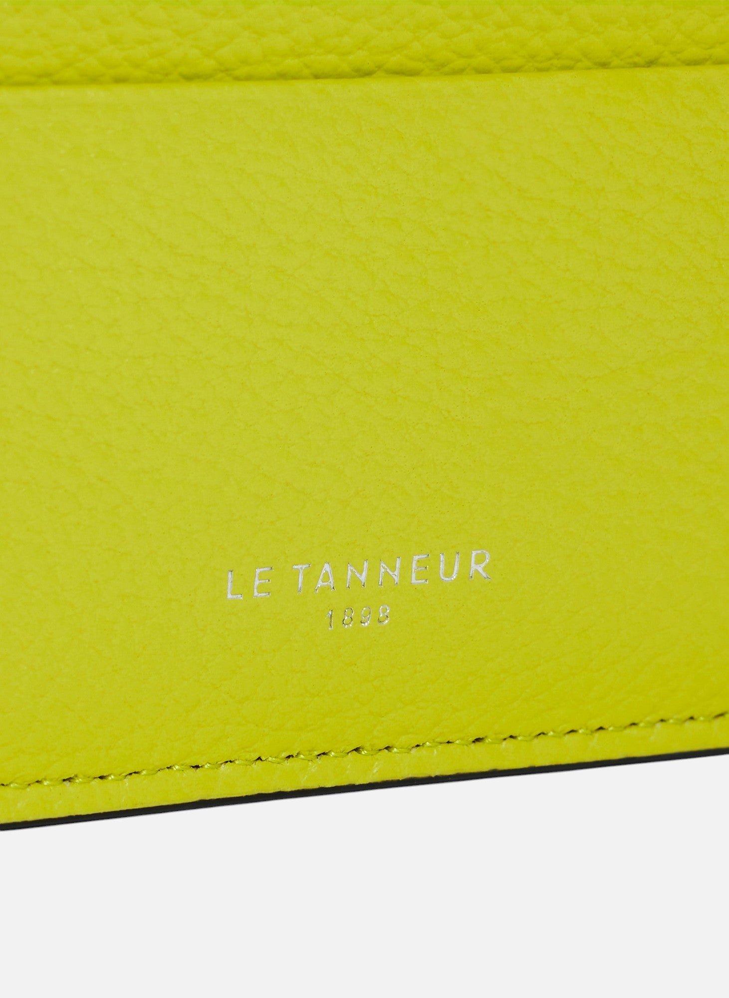 Porte cartes emile en cuir grainé LE TANNEUR Vert