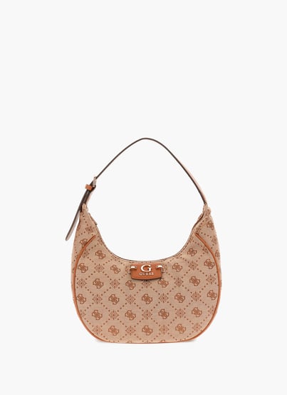 Sac Fourre-tout GUESS Neda - Imprimé Logo Bleu Marine, Polyester, 2 Compartiments