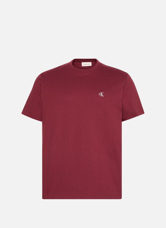 T-shirt en coton Rouge by CALVIN KLEIN CALVIN KLEIN T-shirt en coton Rouge
