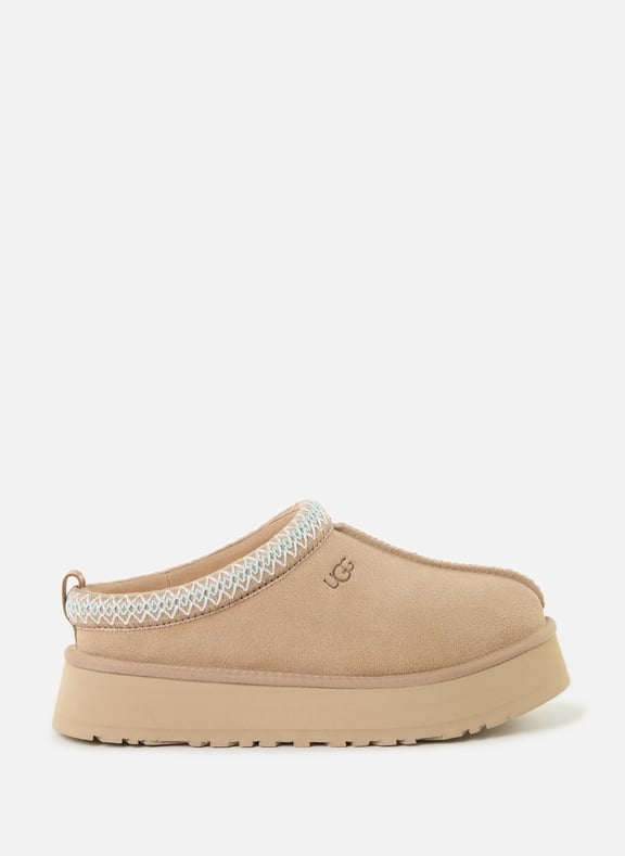 Chaussons en cuir mélangé Beige by UGG UGG Chaussons en cuir mélangé Beige