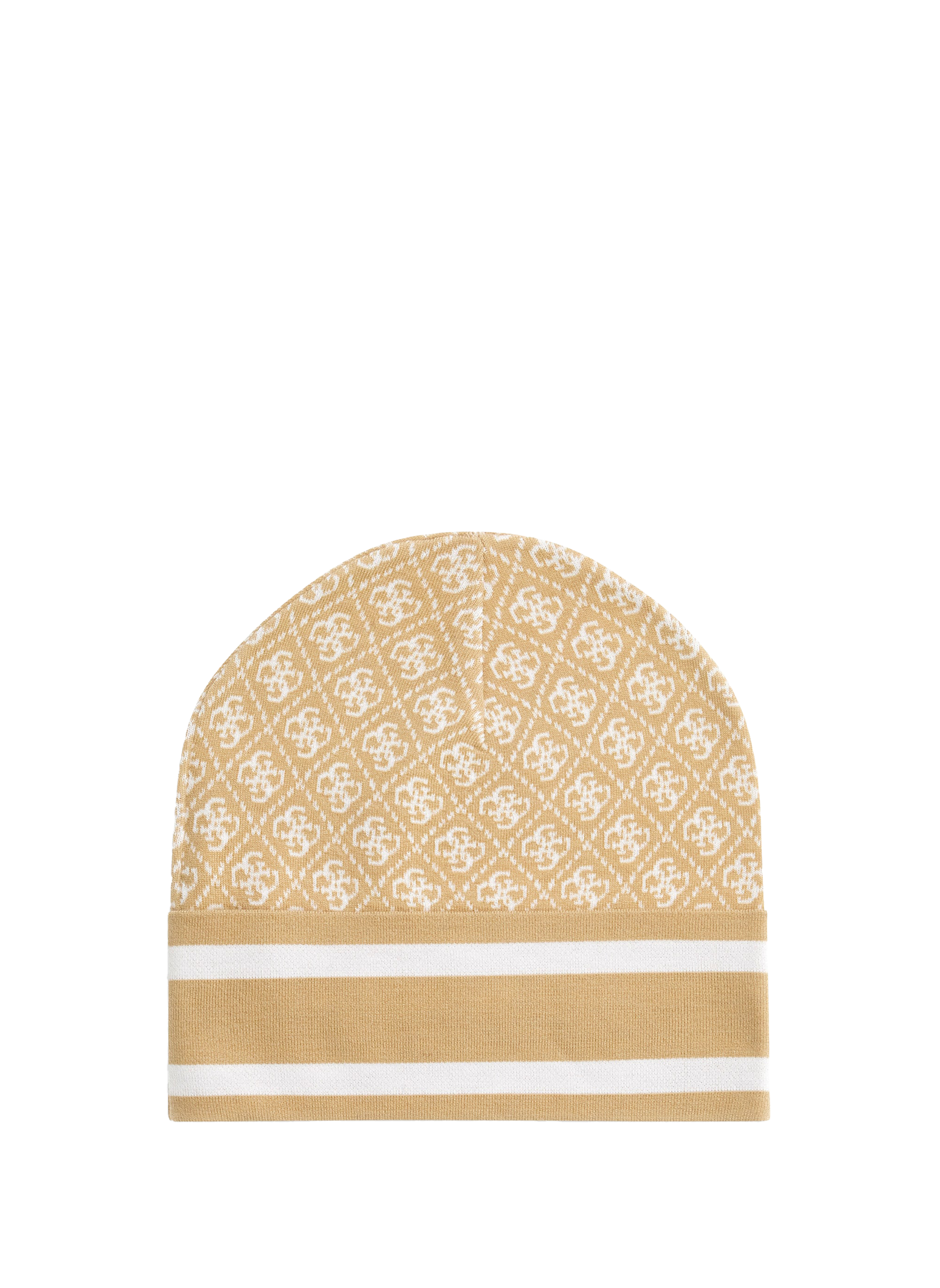 Monogram Print Beanie GUESS Beige