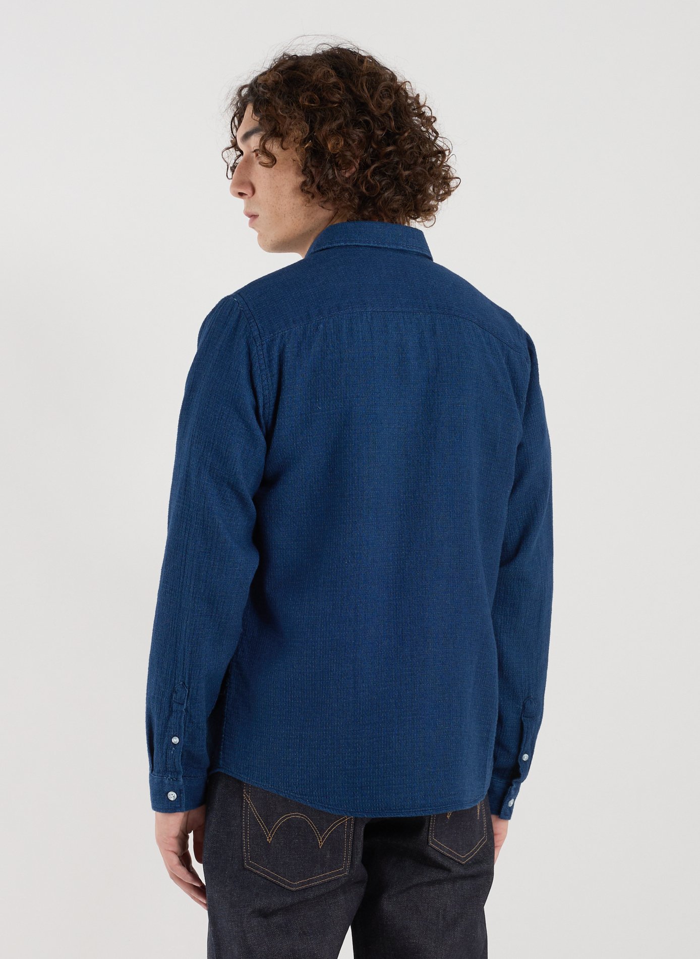  Cotton shirt FAGUO Blue