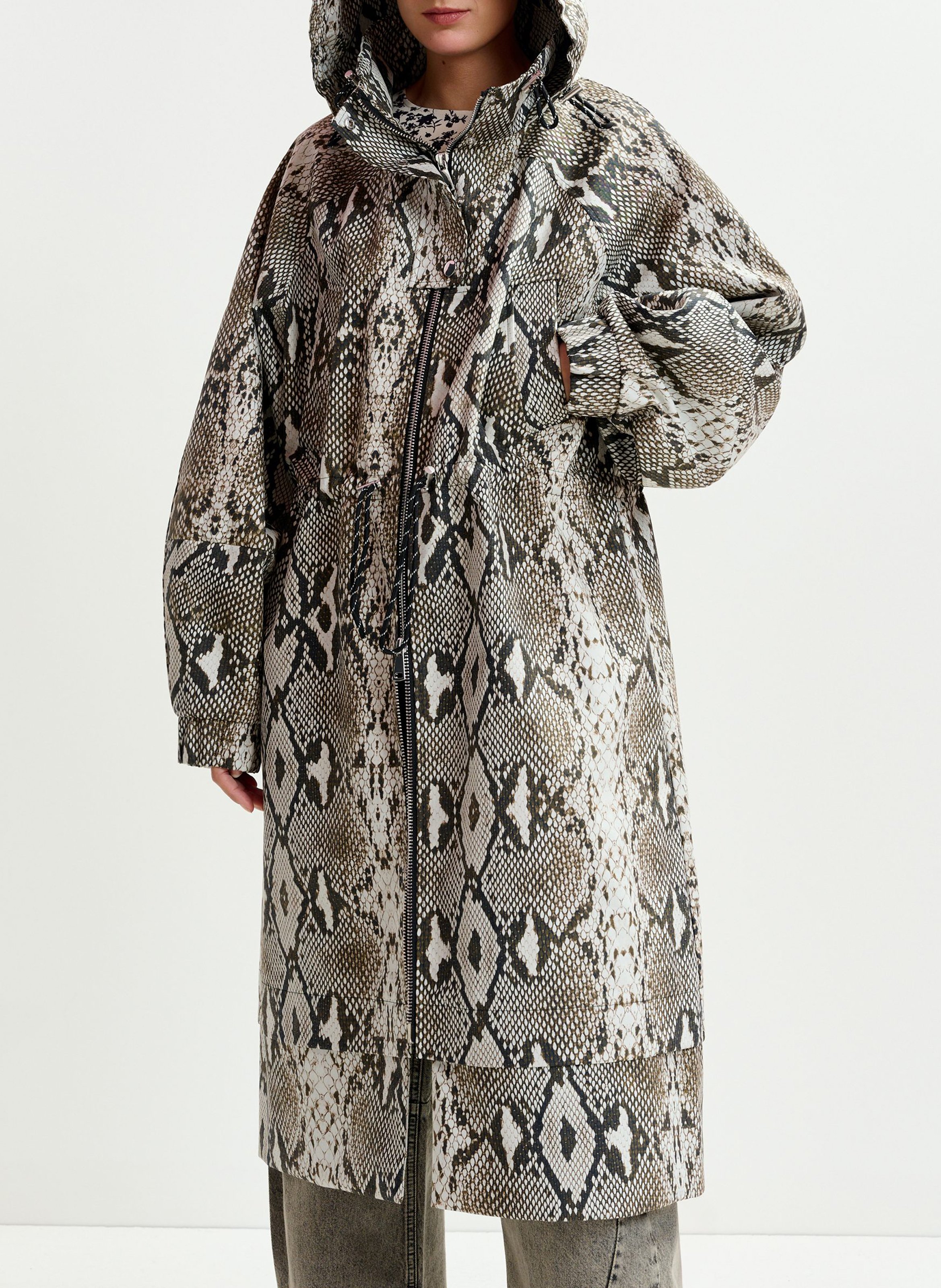 Parka col montant en coton identify ESSENTIEL ANTWERP Vert