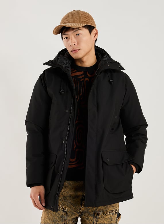 Parka matelassée mi-longue | Noir by SCHOTT Parka matelassée mi-longue Noir