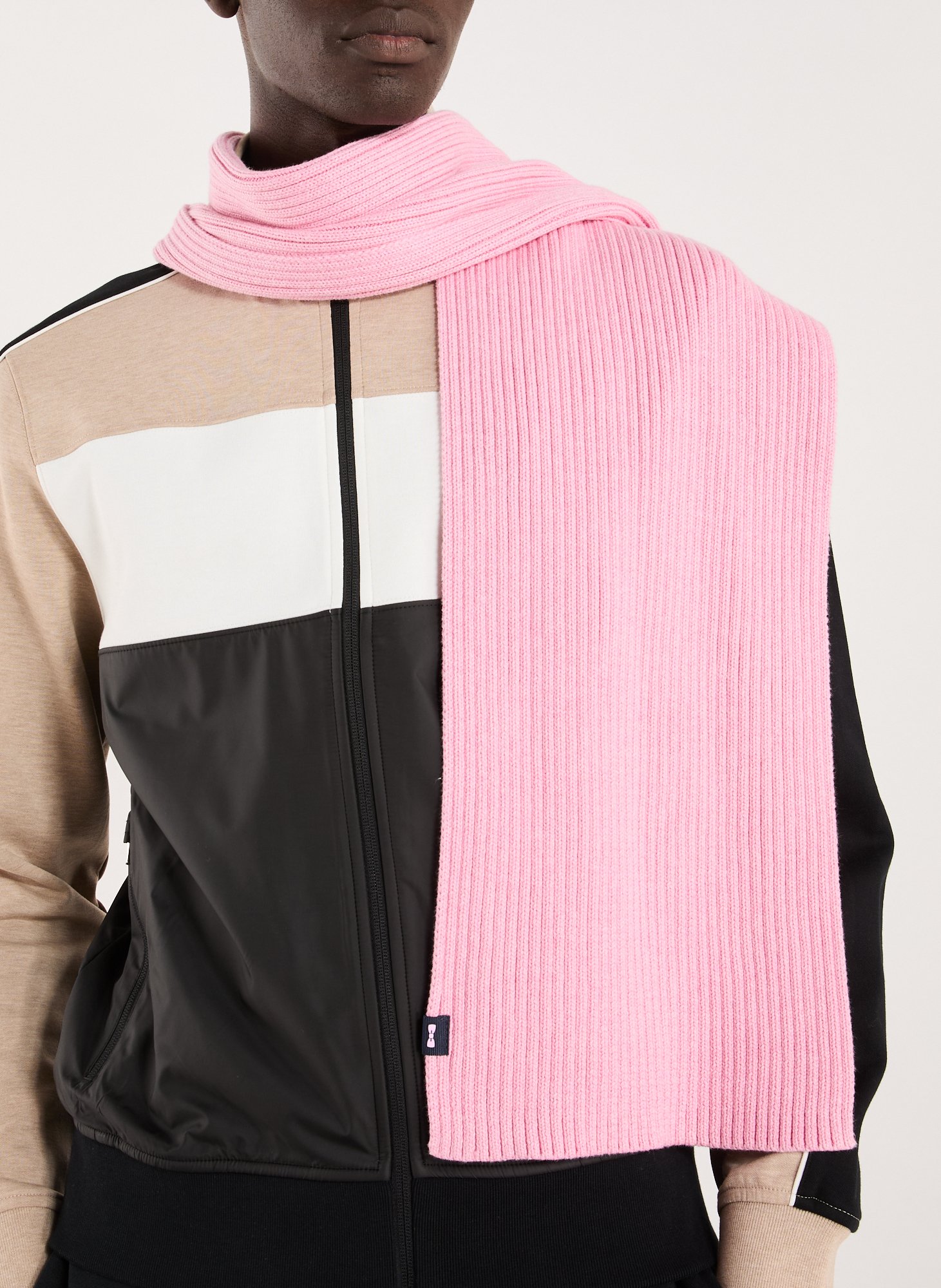 Solid cotton scarf EDEN PARK Pink