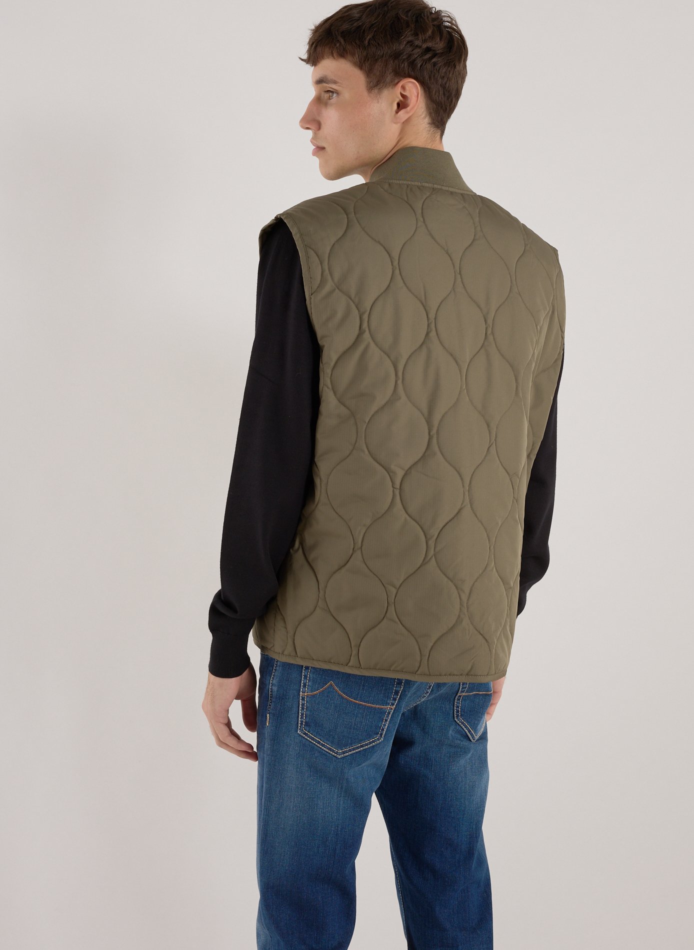 Quilted gilet GUESS Green