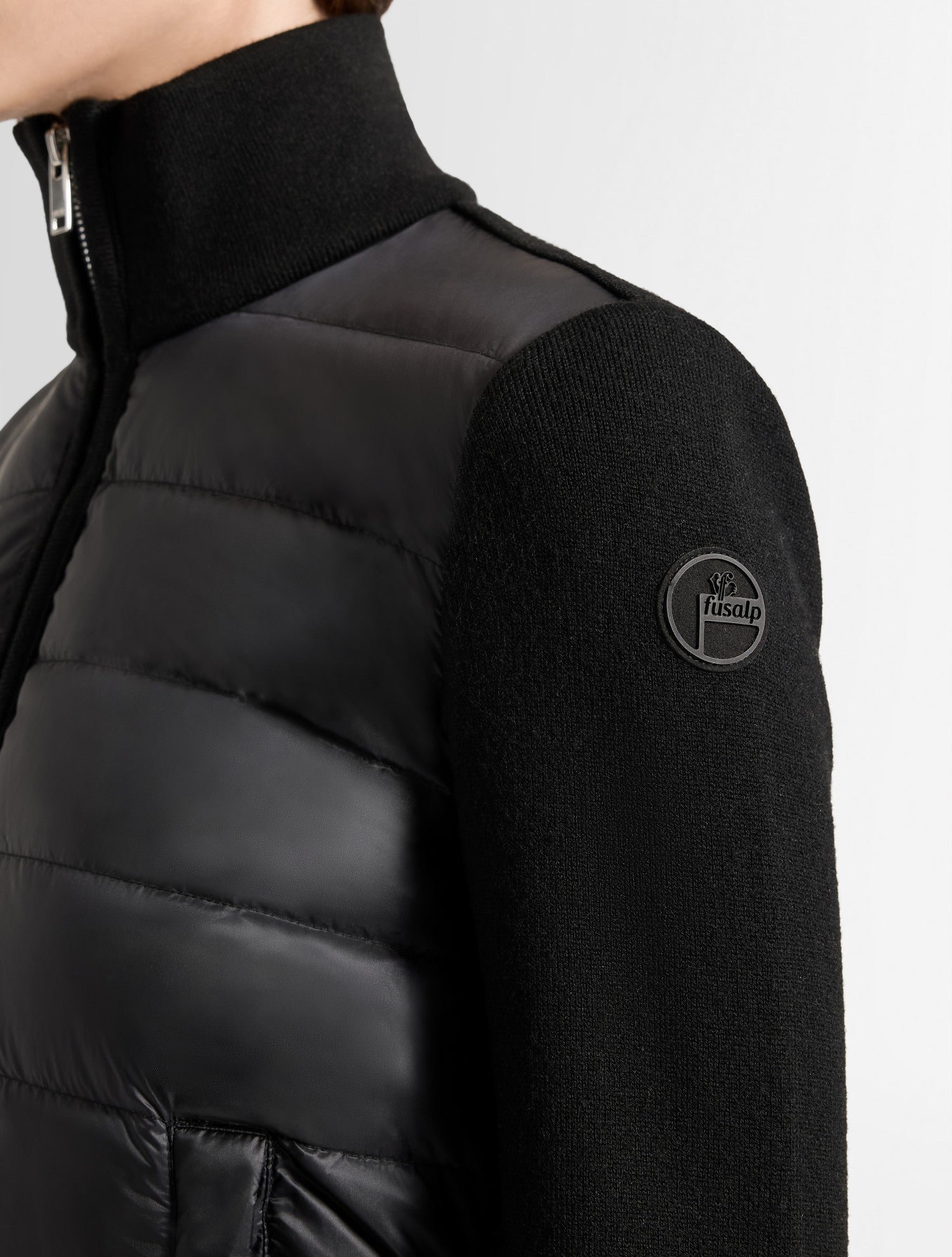 Blouson somarra col montant coupe regular FUSALP Noir