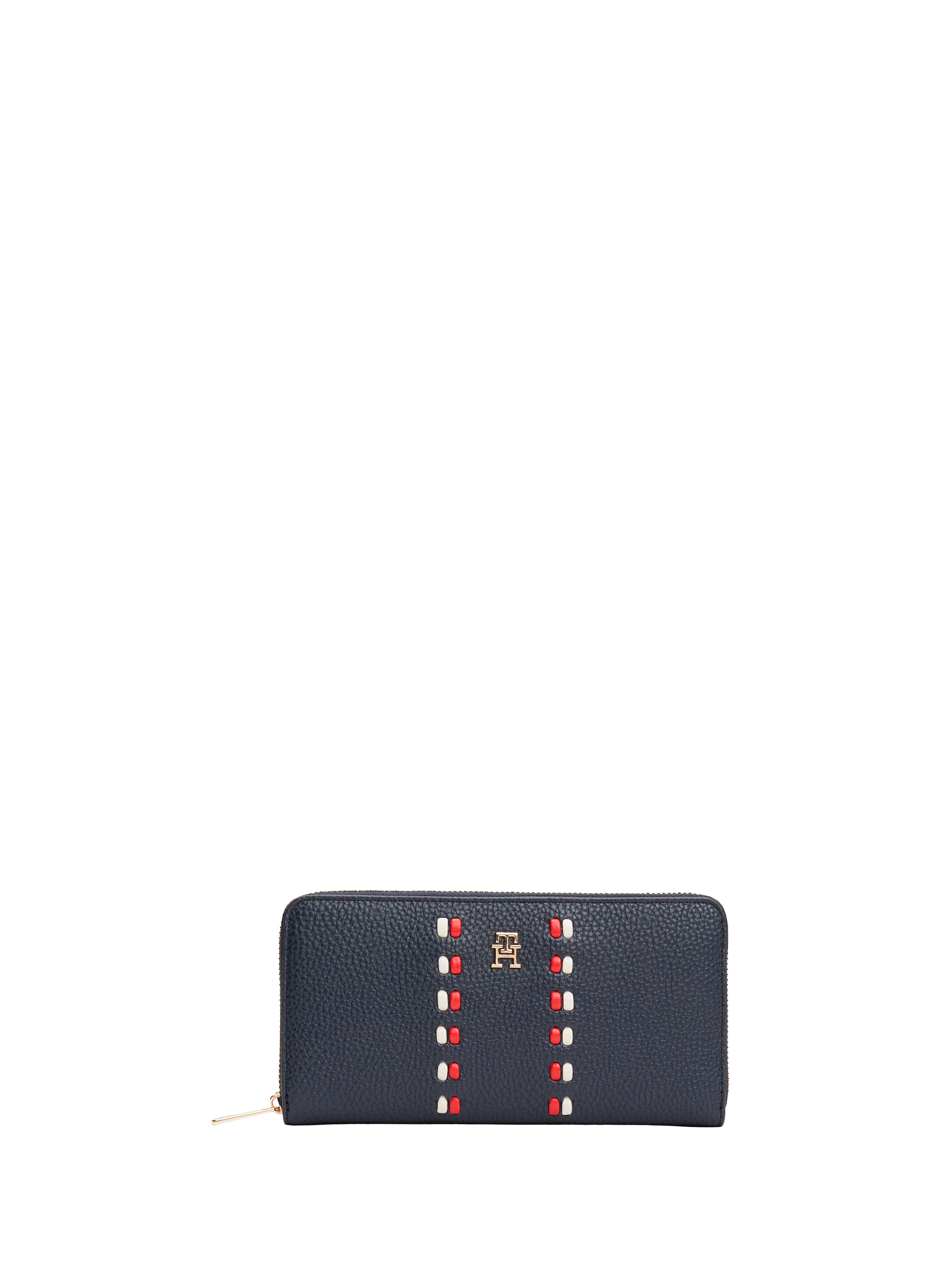 Portefeuille zippé logoté effet cuir  TOMMY HILFIGER Bleu