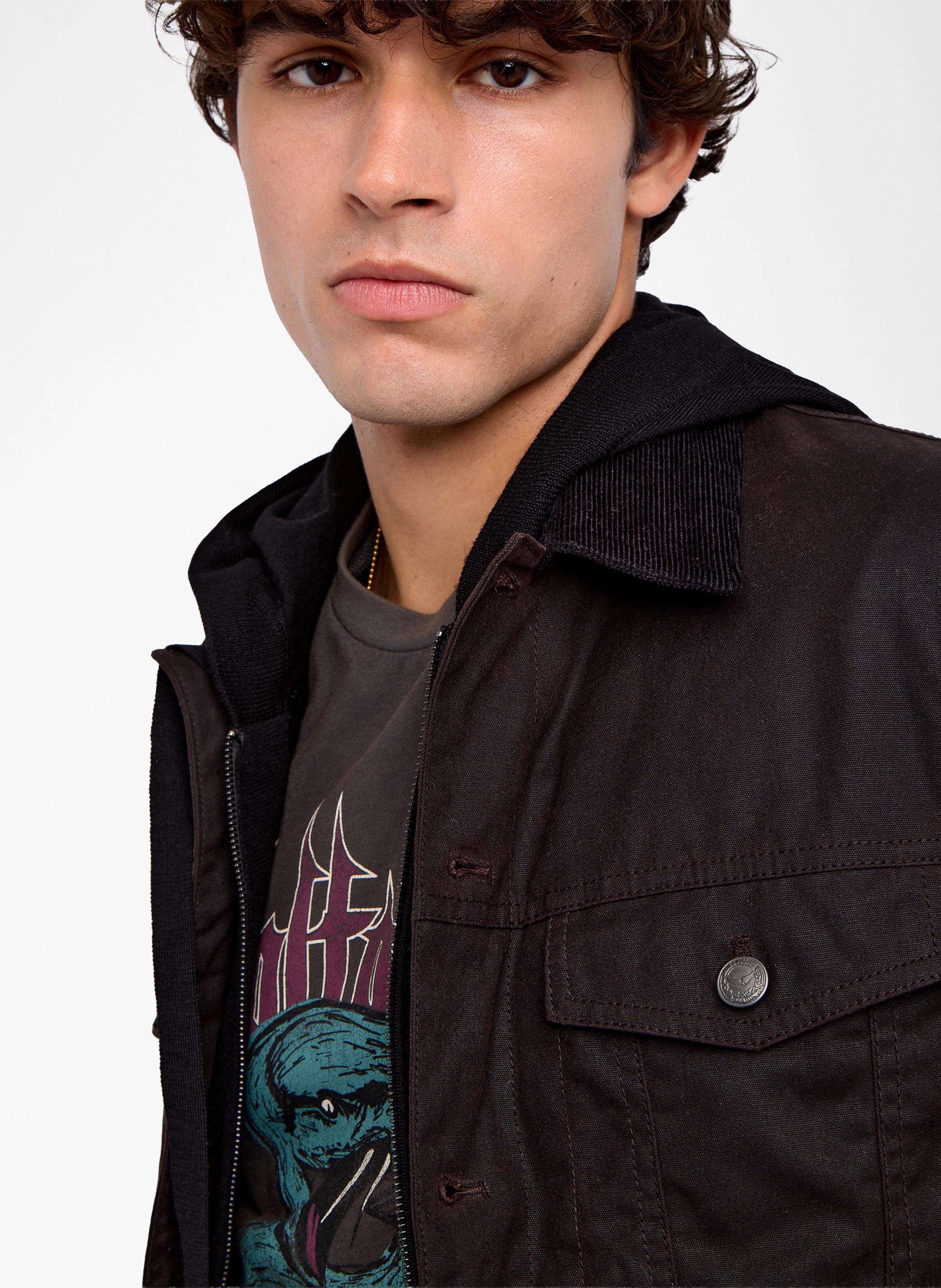 Veste col classique en coton bases ZADIG&VOLTAIRE Marron