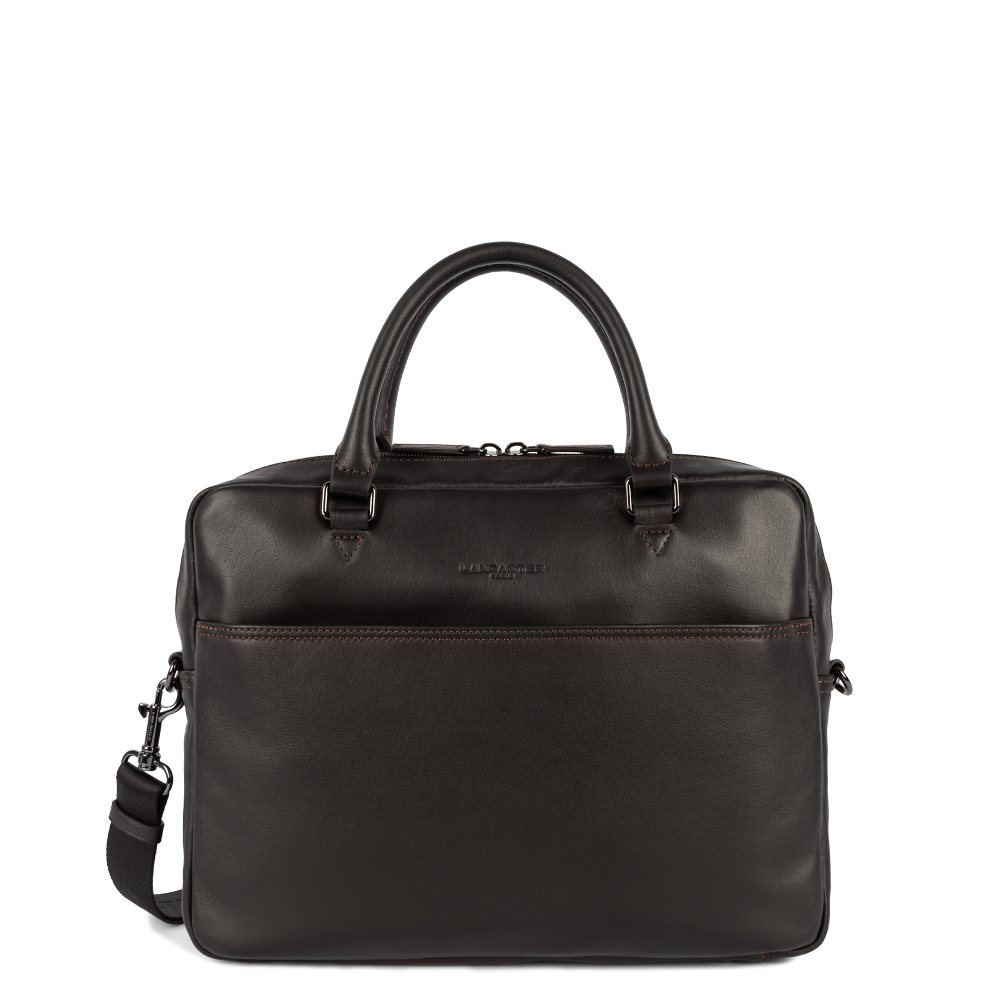LANCASTER M portfolio document holder bag - Soft Vintage Homme Brown