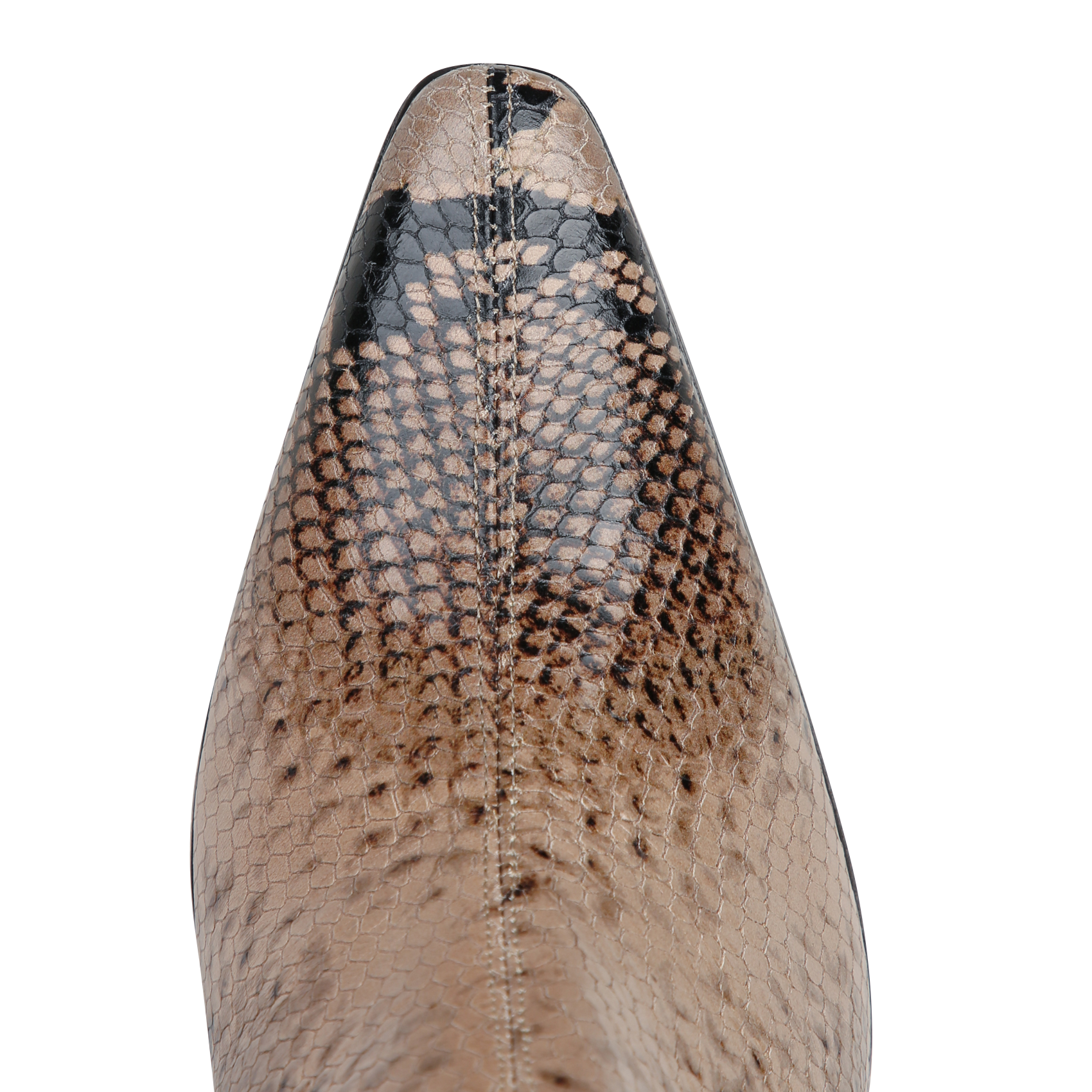 Bottines en cuir imprimé n°713 RIVECOUR Marron