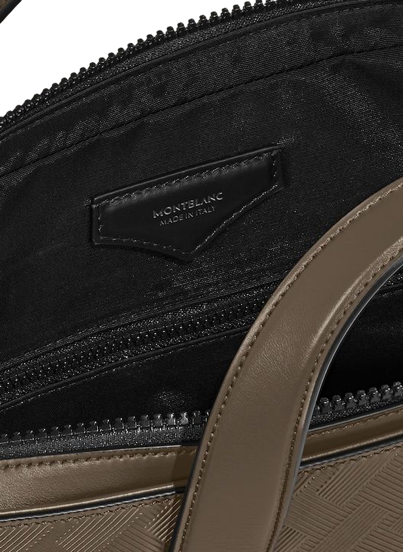 Porte-documents en cuir texturé MONTBLANC Marron