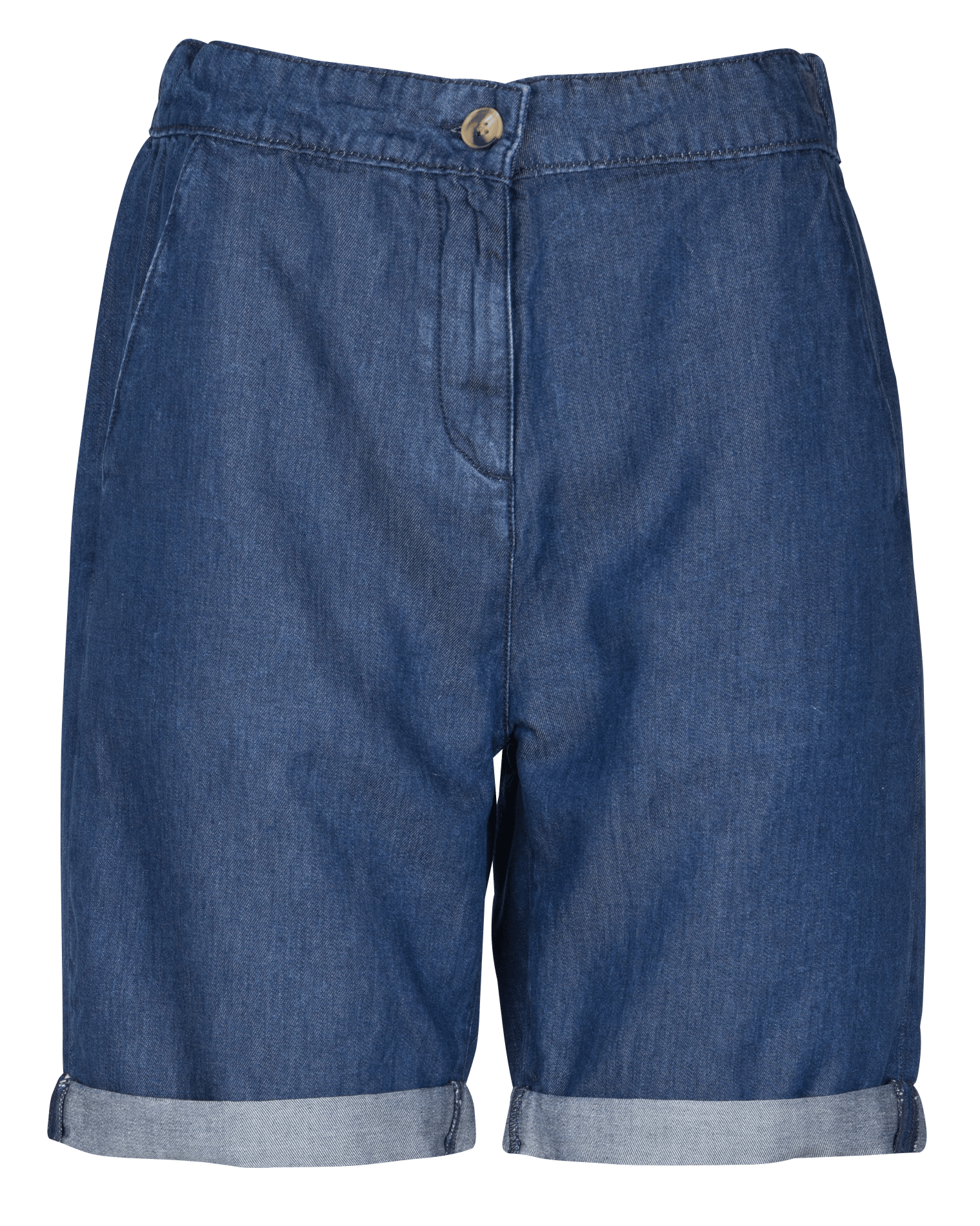 Bermuda fluide élastiqué en denim deauville ARMOR-LUX Bleu