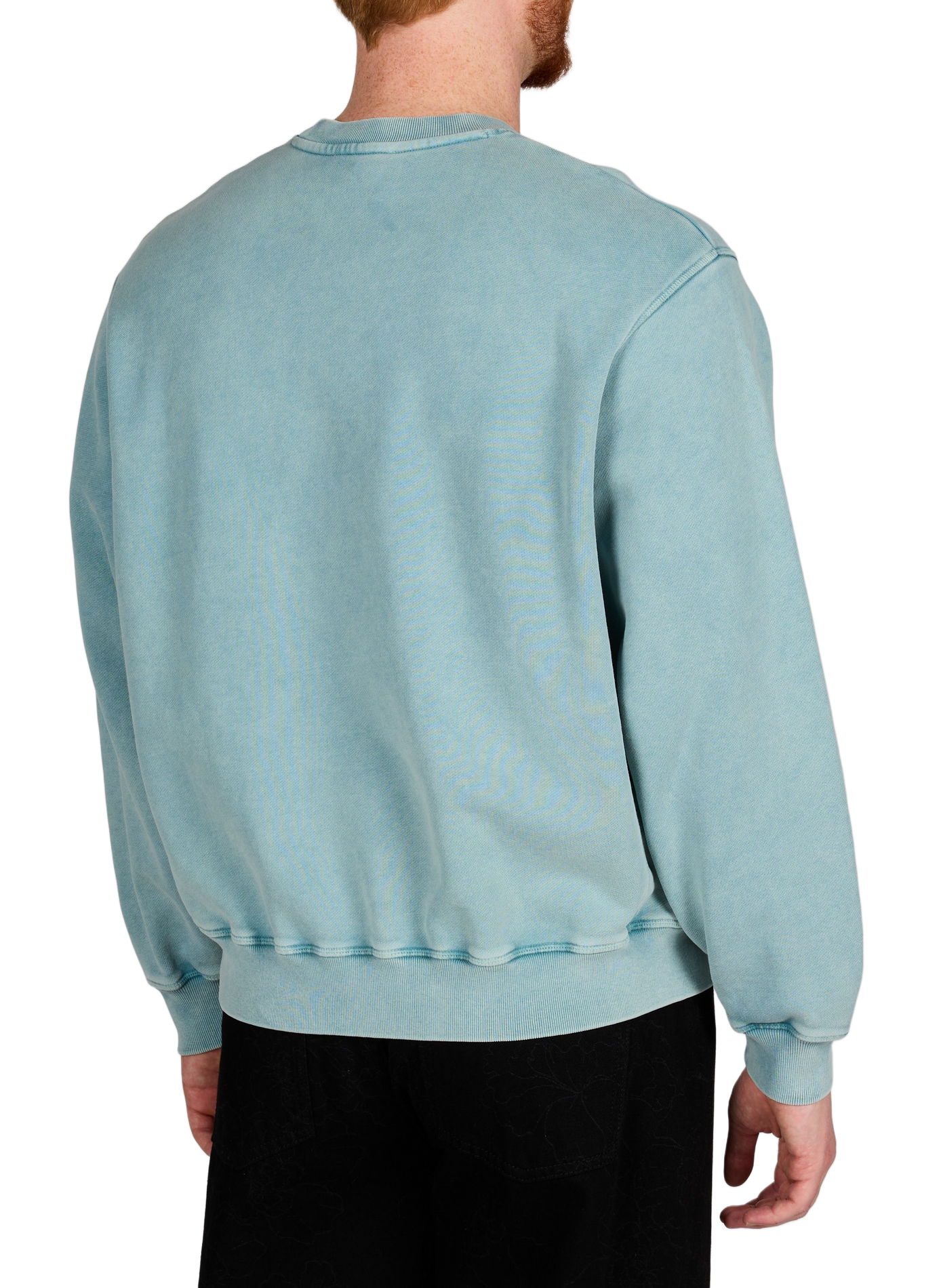 Oversized printed sweatshirt in blended cotton MAISON KITSUNÉ Blue