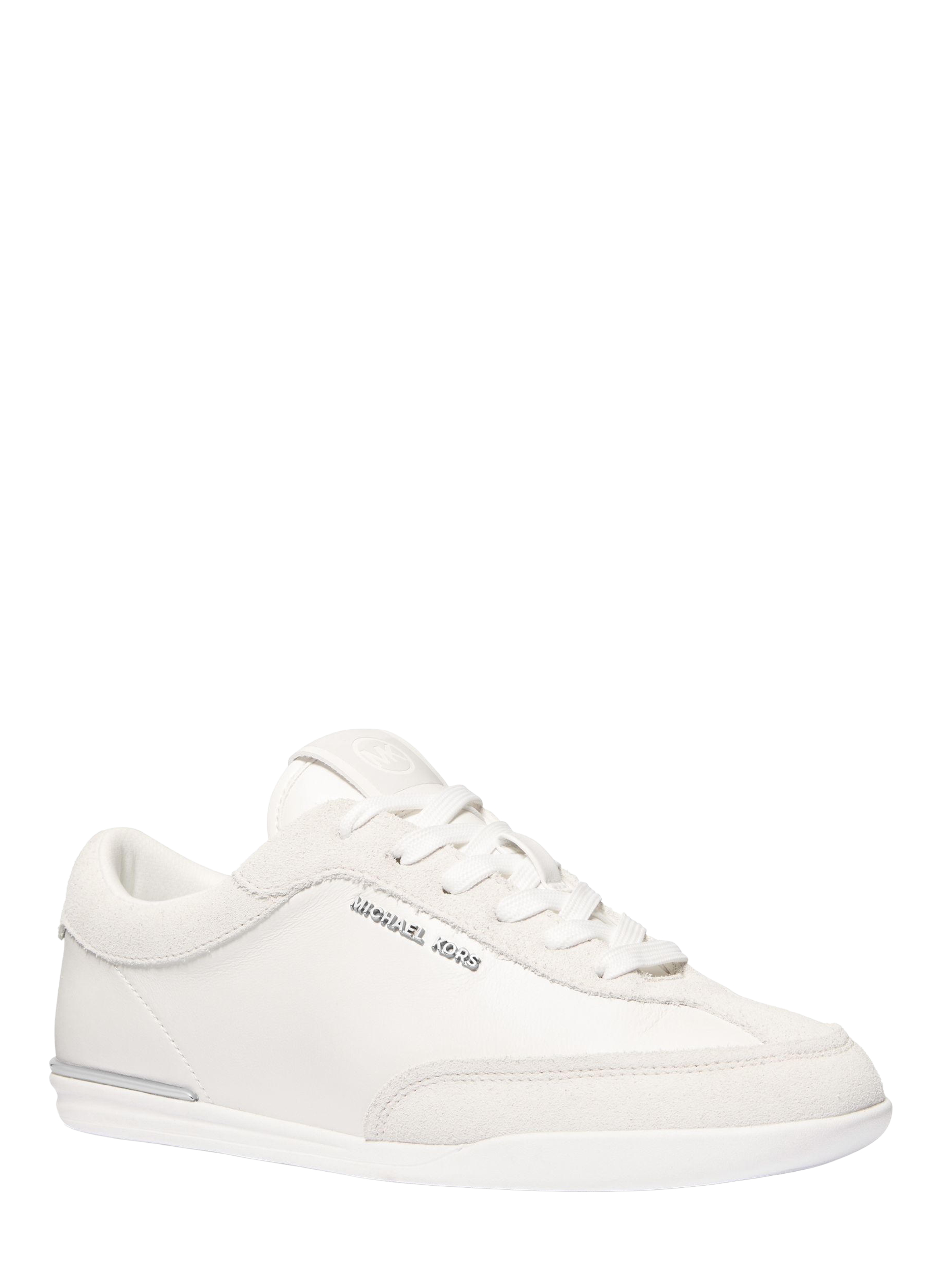 Baskets Nolan en cuir et daim MICHAEL KORS Blanc