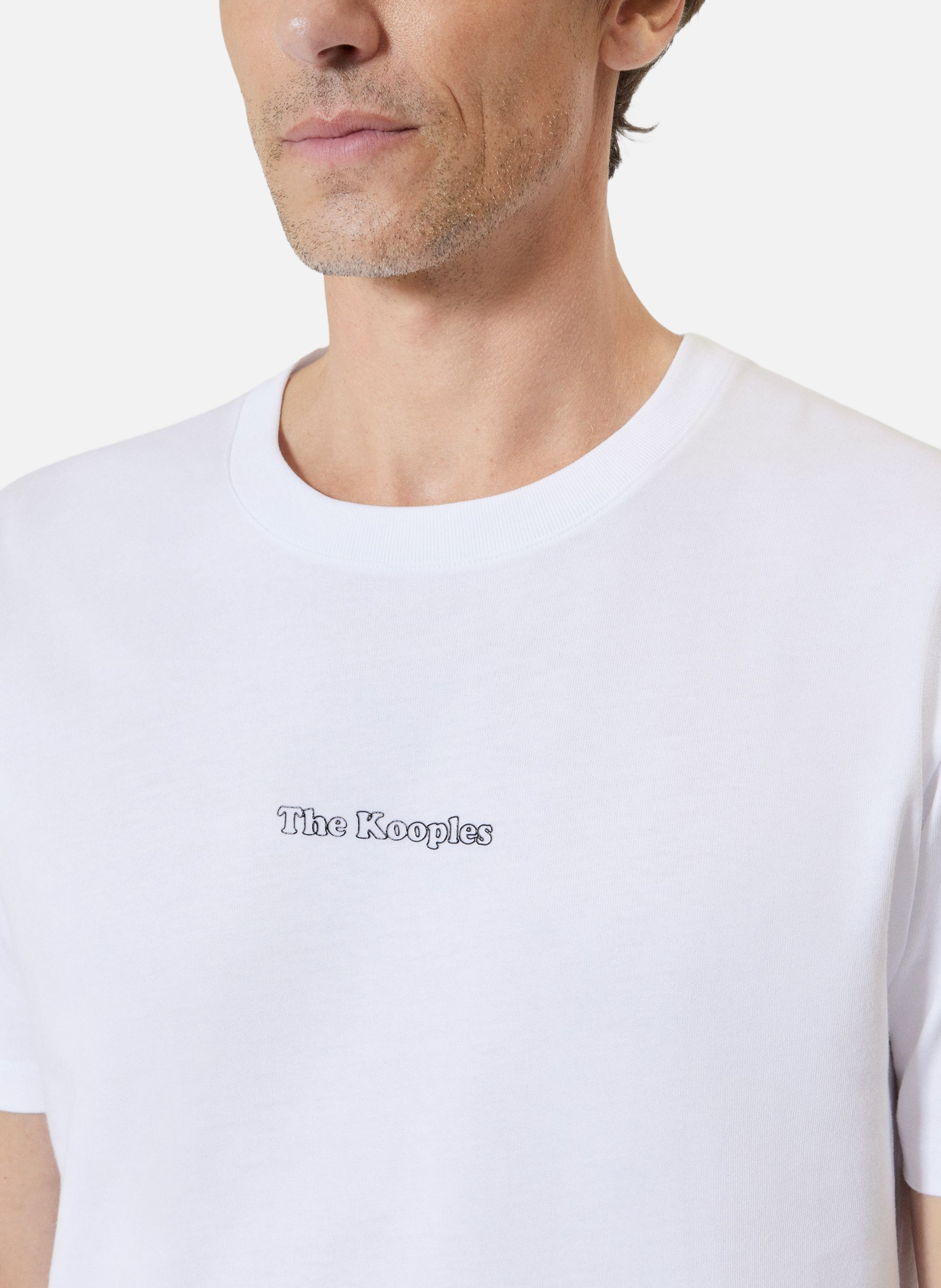 T-shirt avec logo détouré THE KOOPLES Blanc