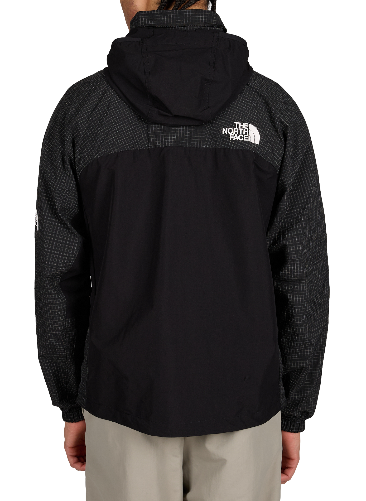 Veste coupe-vent à carreaux THE NORTH FACE Noir