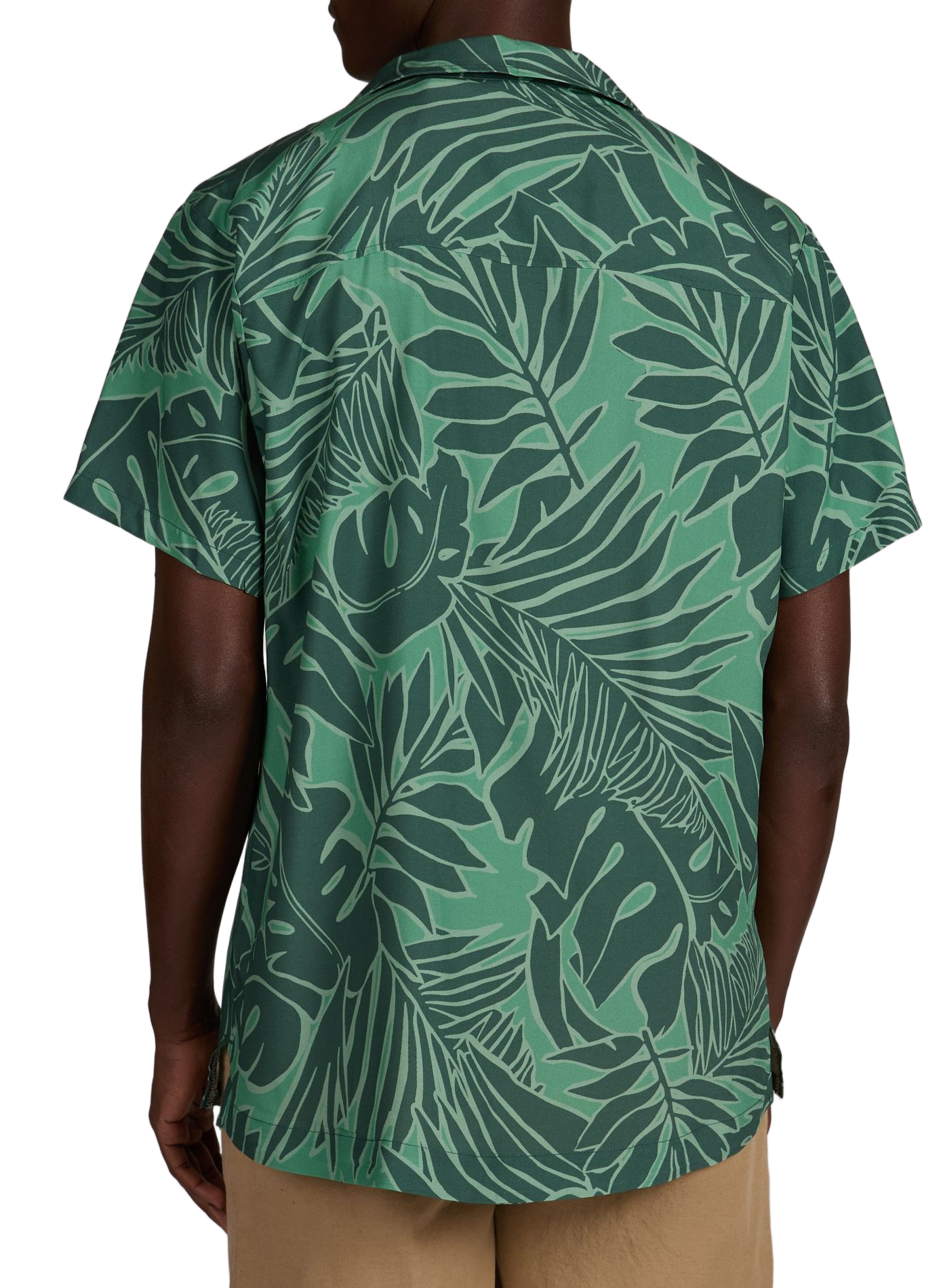 Straight short-sleeve floral shirt BOSS Green