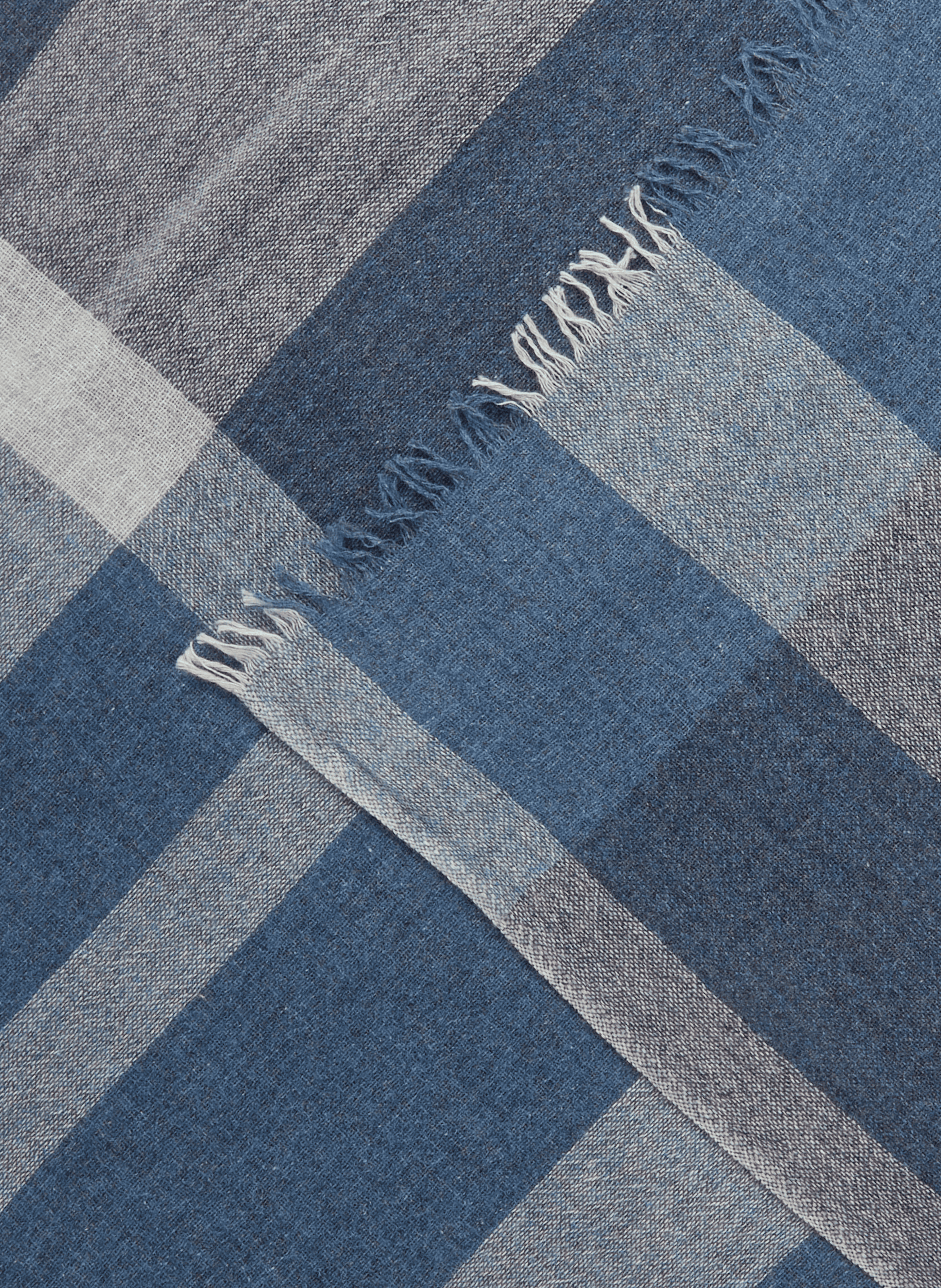 Checkered scarf in wool and cotton blend SAISON 1865 Multicolour